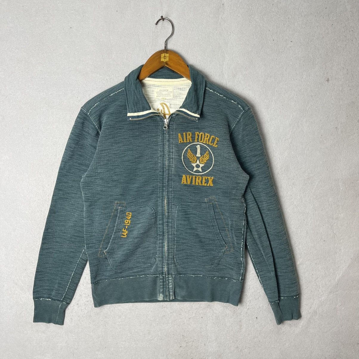 Avirex Vintage Avirex Air Force Full Zip Sweatshirt Size US M / EU 48-50 / 2 - 3 Thumbnail