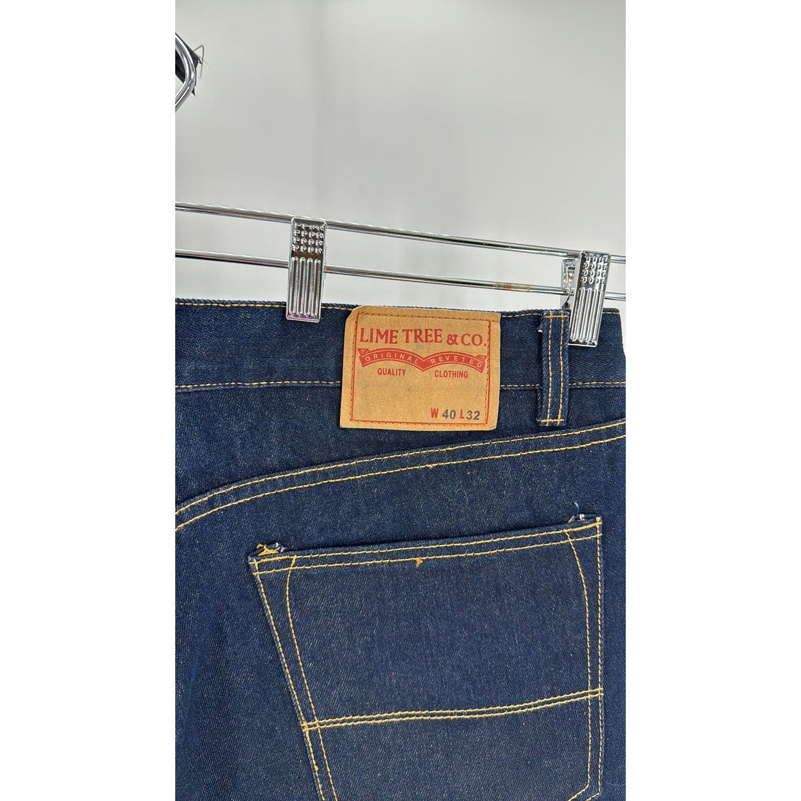 Other Lime Tree dark wash cotton jeans 4x33 Size US 40 / EU 56 - 7 Thumbnail
