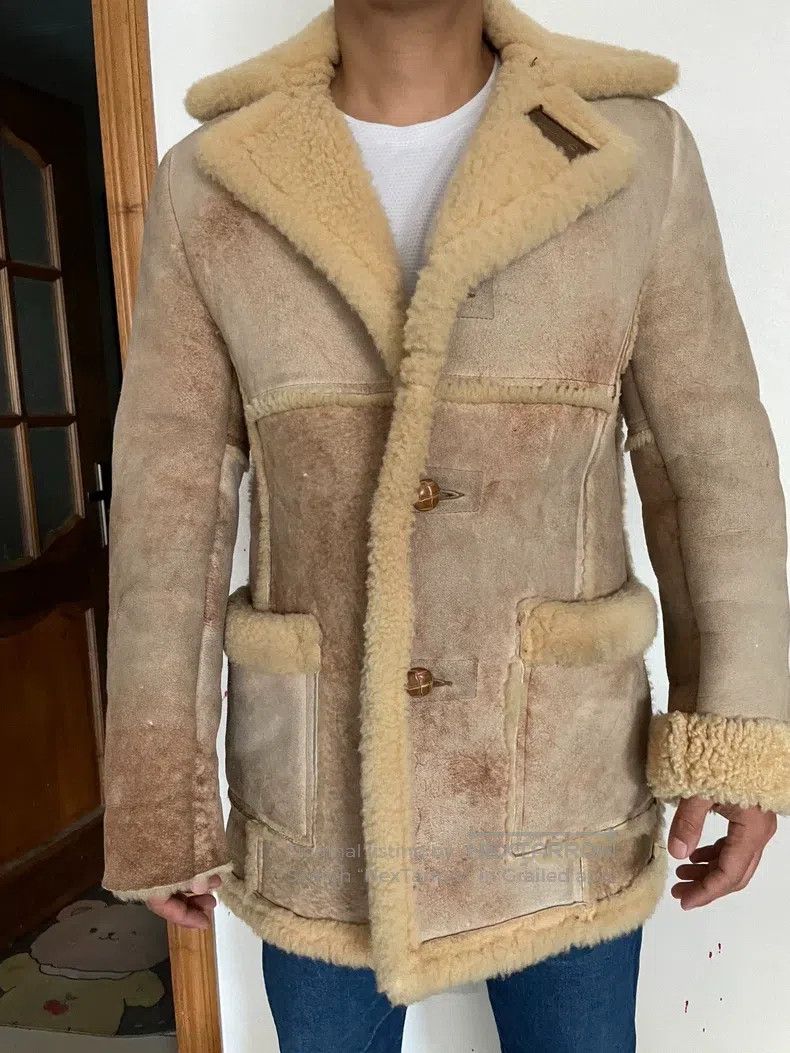 Schott Schott Sheep fur and fur coat leather coat Size US XXS / EU 40 - 9 Thumbnail