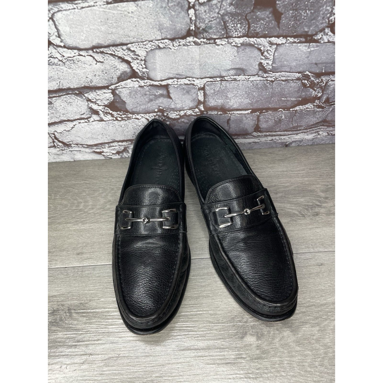 Cole Haan COLE HAAN Black Leather Air Horsebit Classic Loafers Dress M Size US 10 / EU 43 - 15 Thumbnail