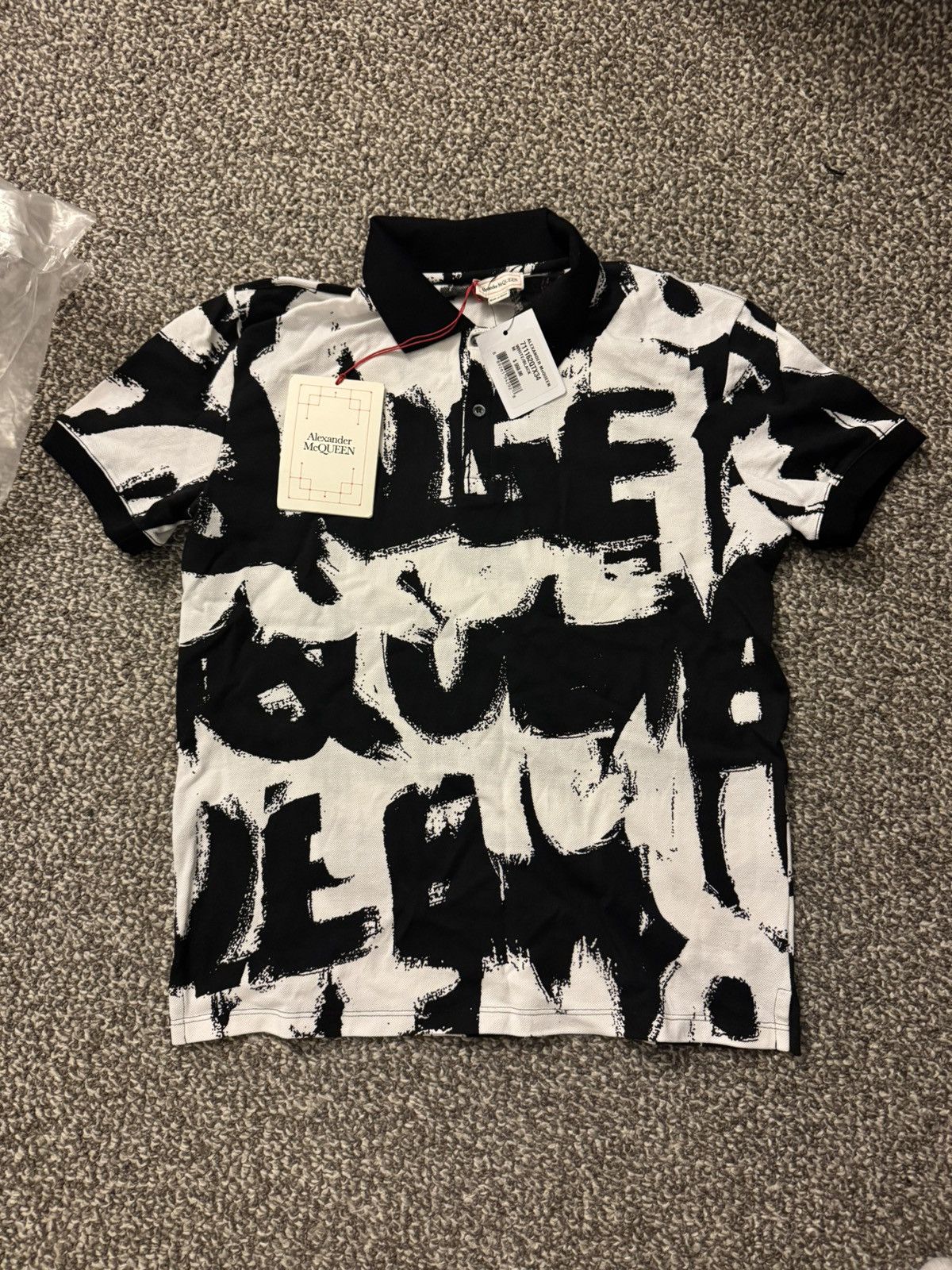 Alexander McQueen Alexander McQueen Graffiti Polo Size US M / EU 48-50 / 2 - 1 Thumbnail