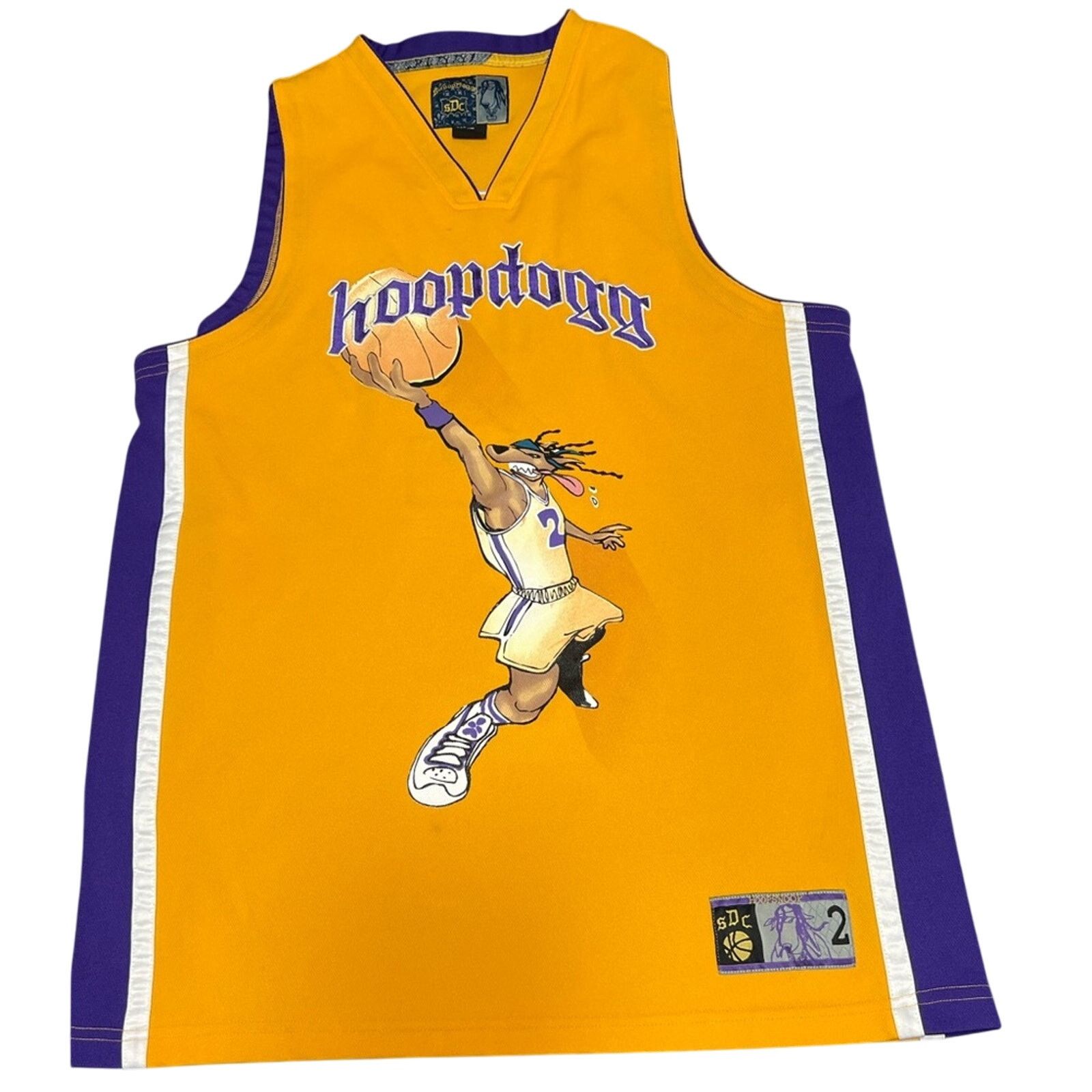Snoop Dogg Vintage Y2K Snoop Dogg Lakers Hoop Basketball Jersey RARE Size US L / EU 52-54 / 3 - 1 Thumbnail