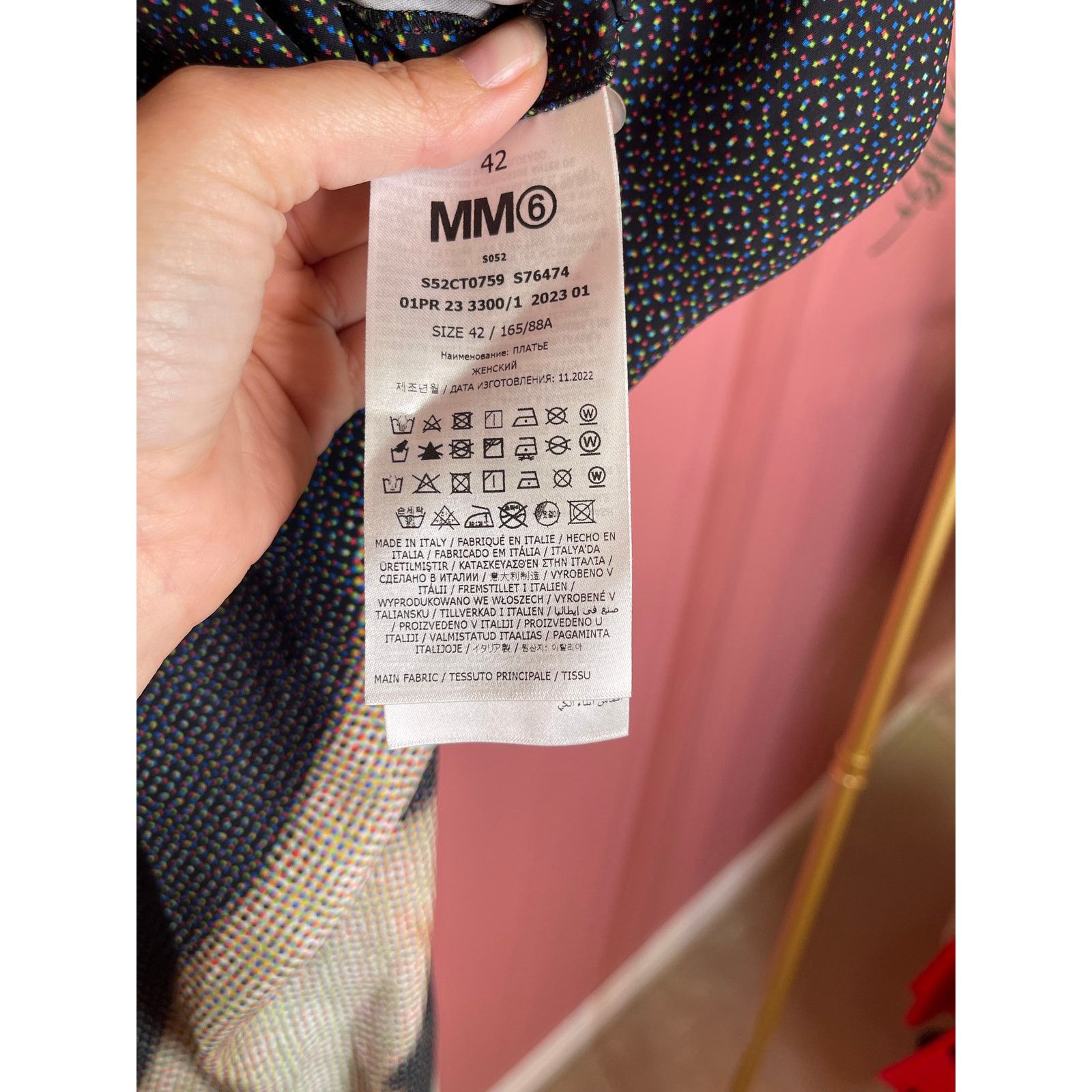 Maison Margiela Maison Margiela MM6 Asymmetric Graphic Dress – NWT – Size 42 Size M / US 6-8 / IT 42-44 - 3 Thumbnail