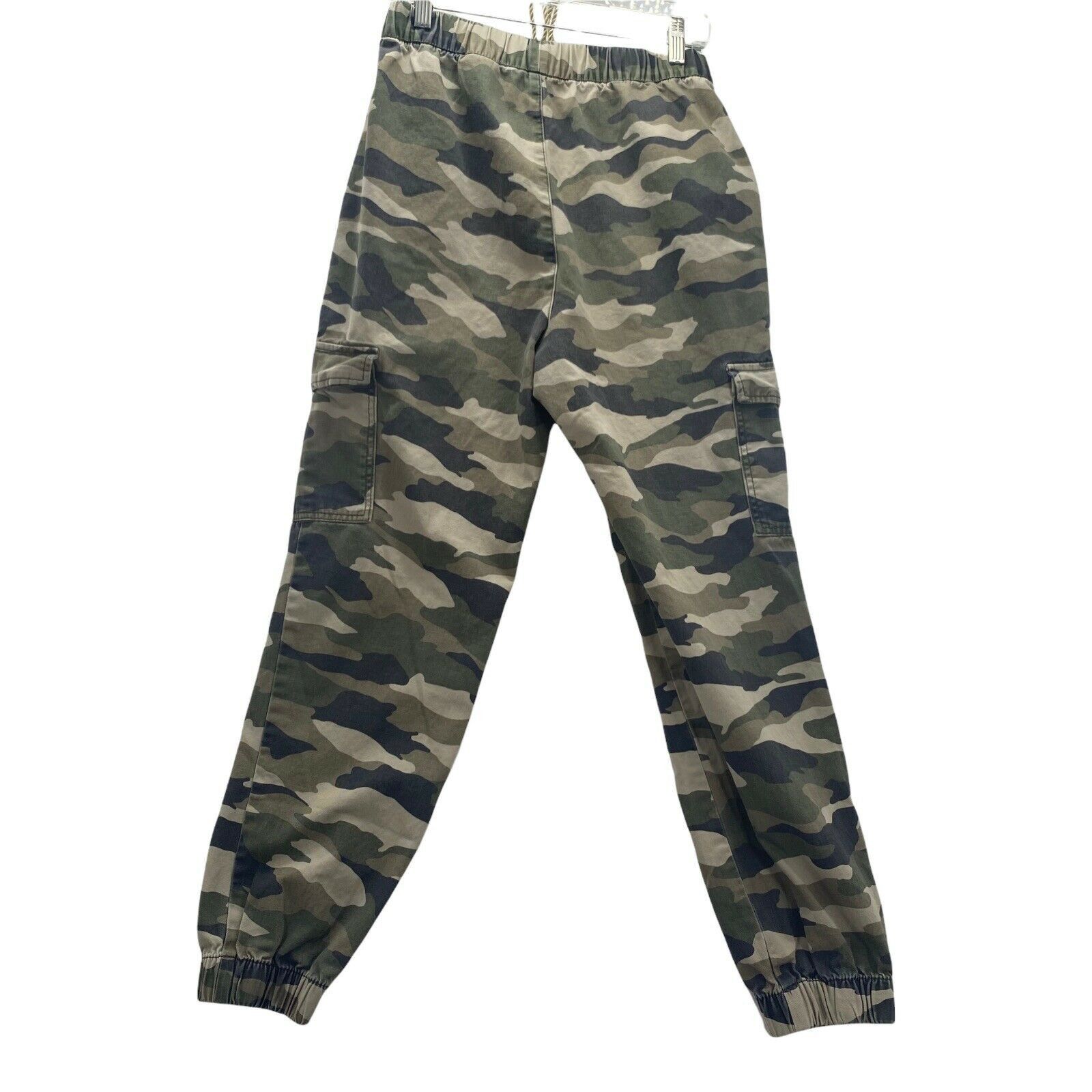 H&M H&M Divided Women's Cargo Joggers Size 6 Green Camo Pants Size 28" / US 6 / IT 42 - 3 Thumbnail
