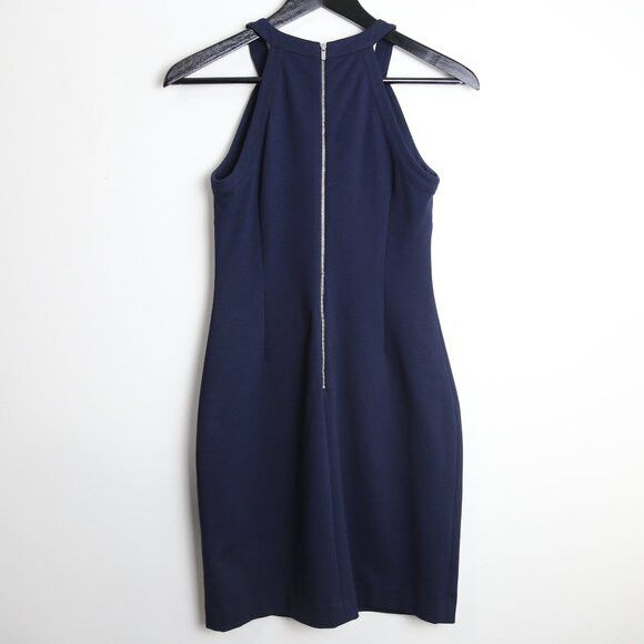 Banana Republic Banana Republic Navy Blue Shift Dress Sleeveless Cut Out Size XS / US 0-2 / IT 36-38 - 5 Thumbnail