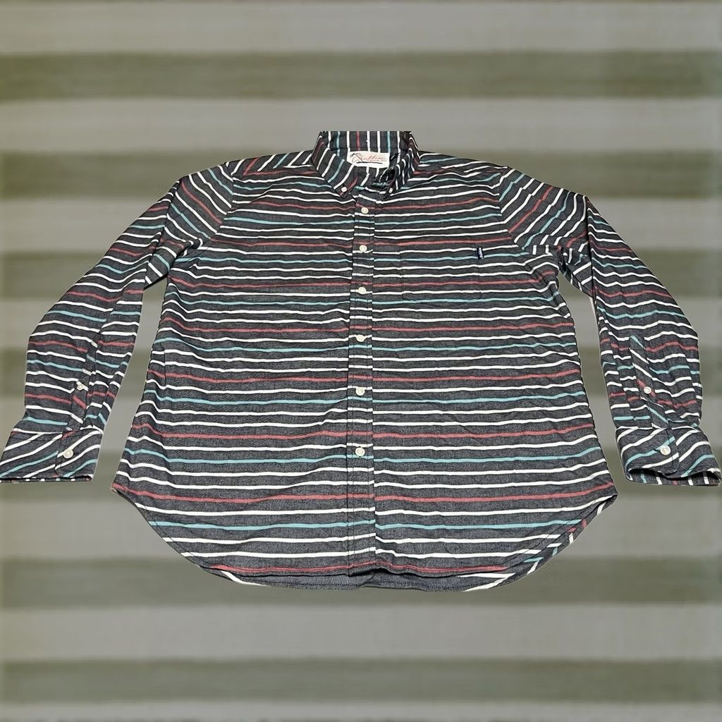 Chubbies Chubbies Button-Up Shirt Mens L Striped Flannel Long Sleeve Button-Down Collared Pocketed Size US L / EU 52-54 / 3 - 1 Thumbnail