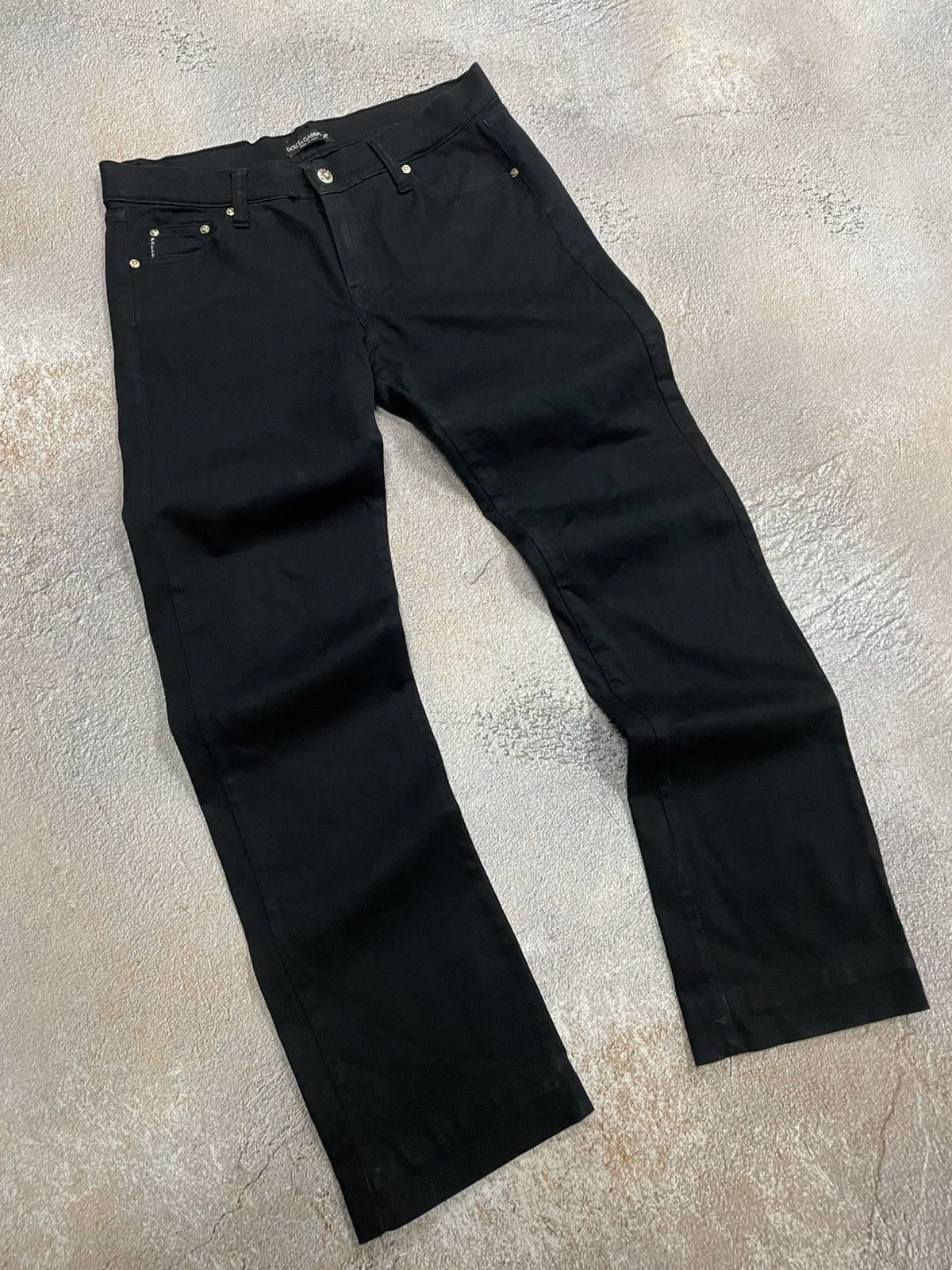 Dolce & Gabbana Vintage Dolce&Gabbana Big Logo Black Pants Size US 34 / EU 50 - 4 Thumbnail