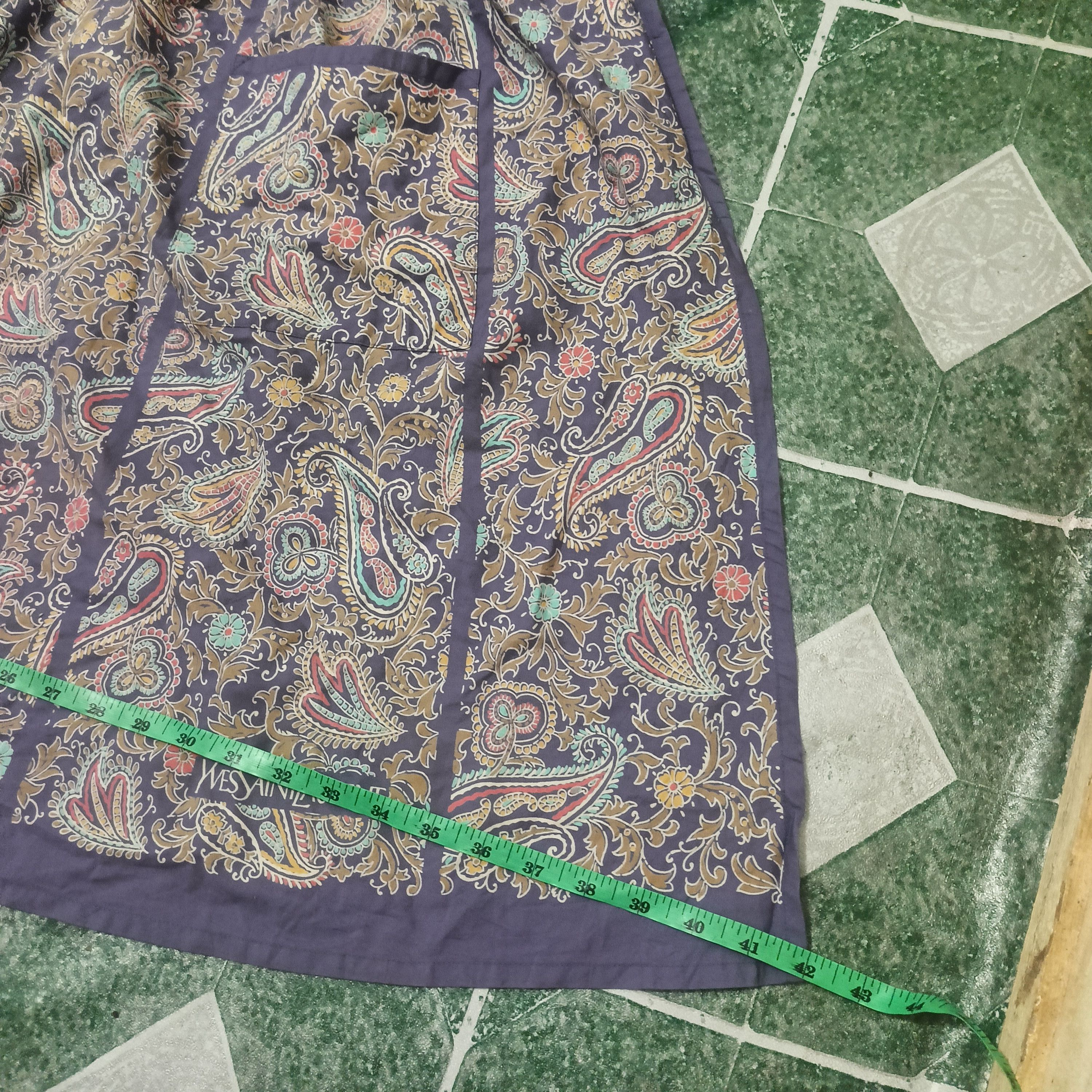 Saint Laurent Paris Rare Vtg YvesSaintLaurent YSL Apron Bandana Design Size ONE SIZE - 12 Thumbnail