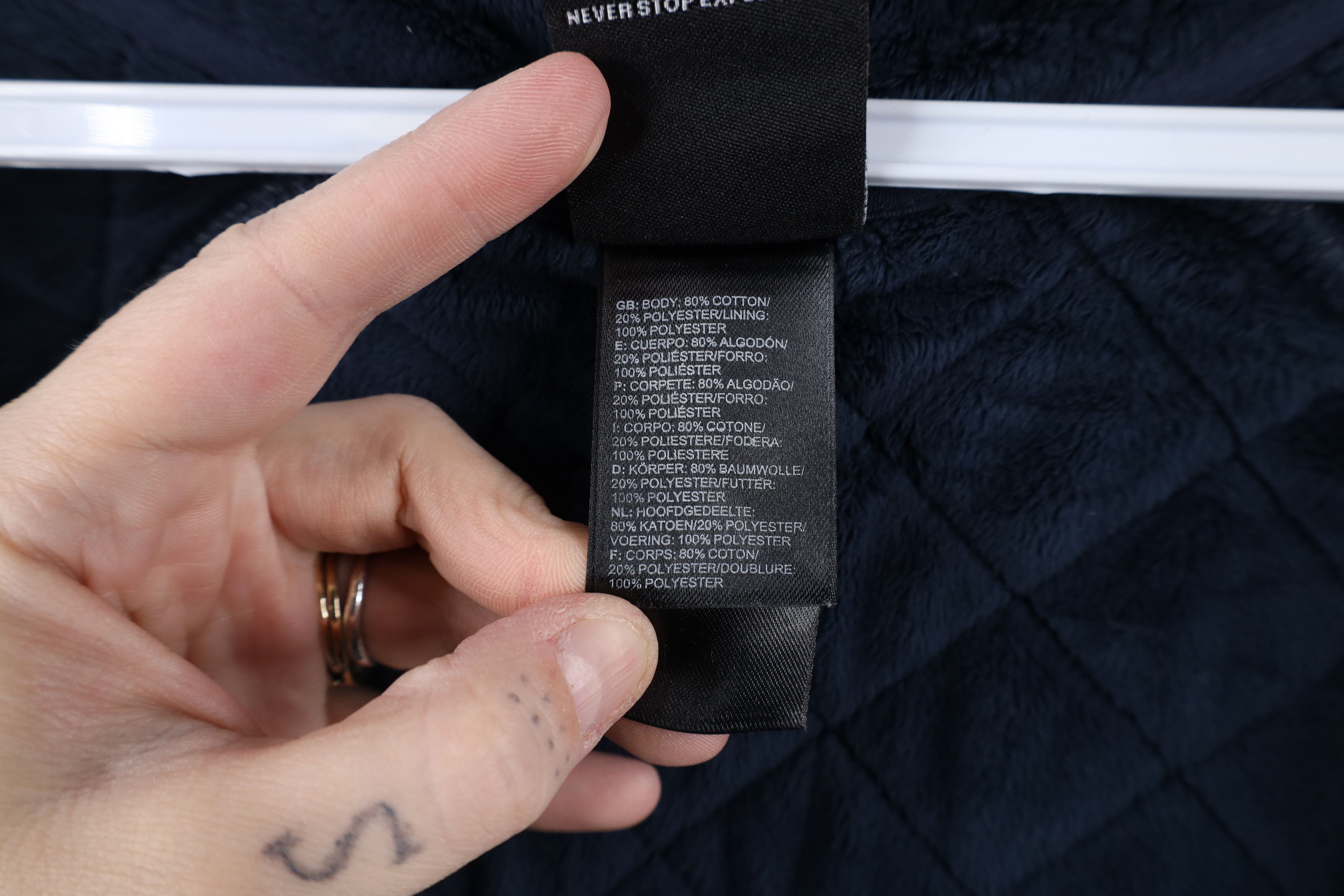 The North Face × Vintage The North Face Spell Fleece Lined Quilted Sweatshirt Jacket Size M / US 6-8 / IT 42-44 - 11 Thumbnail
