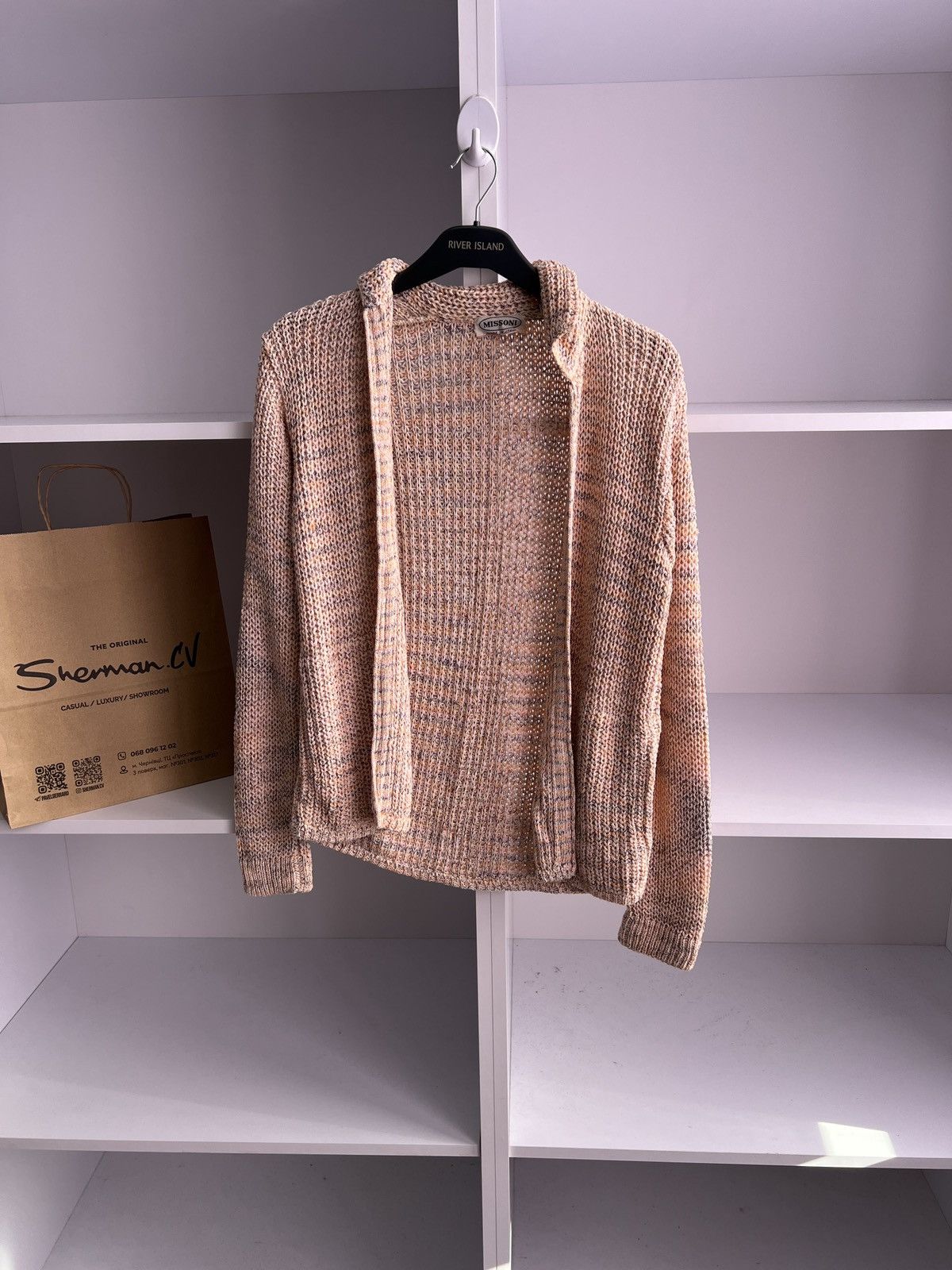 Designer × Missoni × Vintage Vintage Missoni Pink Buttoned Blend women’s Cardigan Size M / US 6-8 / IT 42-44 - 2 Thumbnail