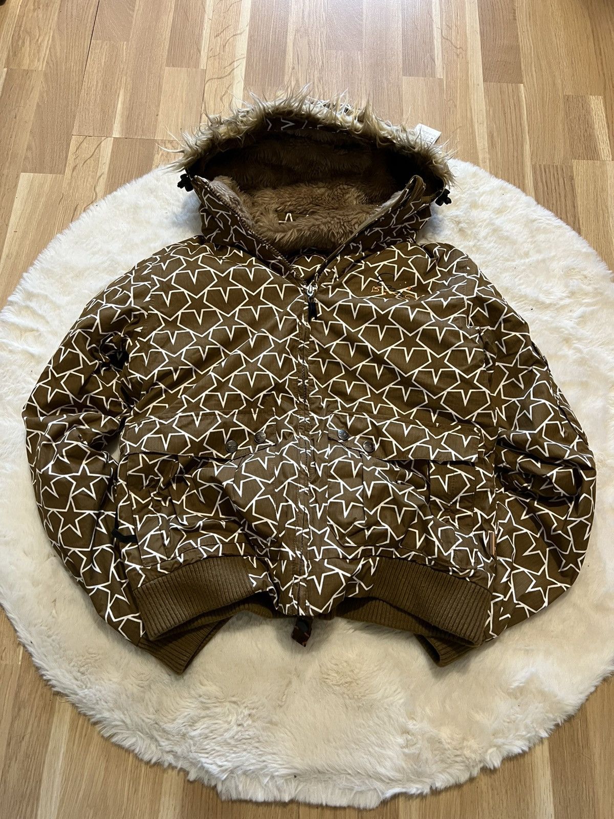 Hysteric Glamour If six was nine style bomber jacket fur hood Y2K style hype Size M / US 6-8 / IT 42-44 - 1 Thumbnail