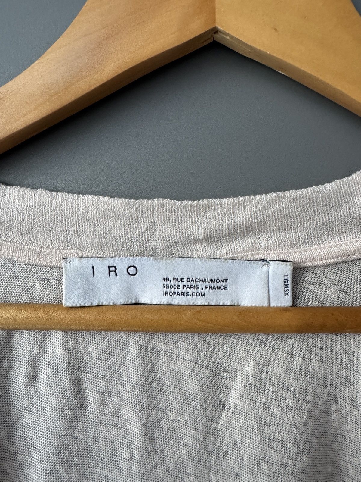 Iro Iro Dirk Linen Scoop Neck Tank Tee Size XS / US 0-2 / IT 36-38 - 3 Thumbnail