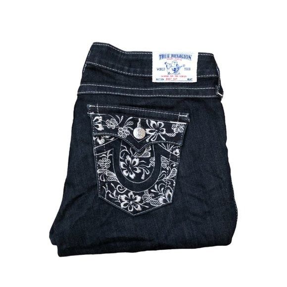 True Religion Vintage True Religion Jeans Size 32 BOOT CUT Embroidered Size US 32 / EU 48 - 3 Thumbnail