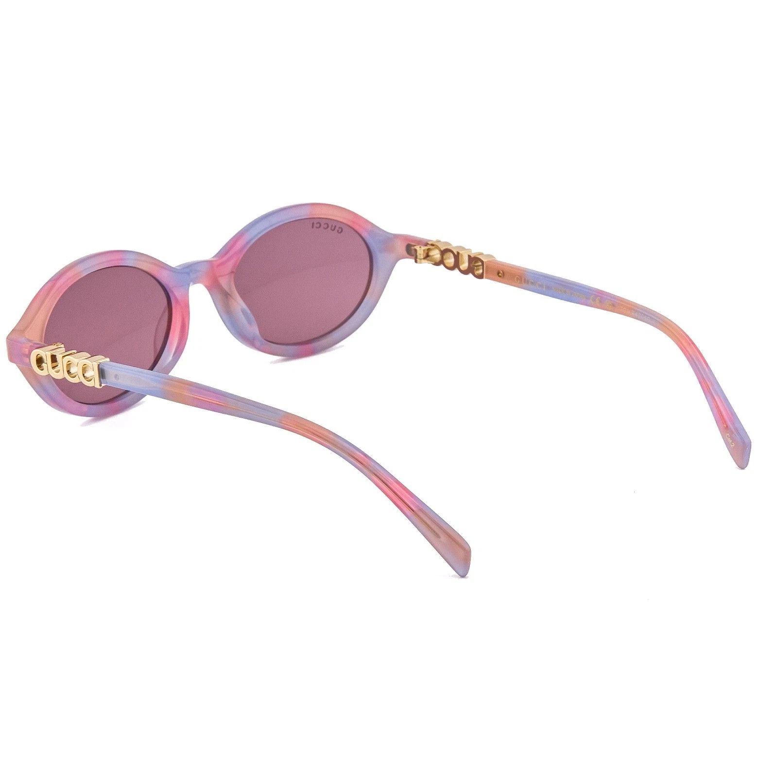 Gucci GUCCI 2153 Gg2153S Pink Violet Oval Narrow Sunglasses 005 Size ONE SIZE - 2 Thumbnail