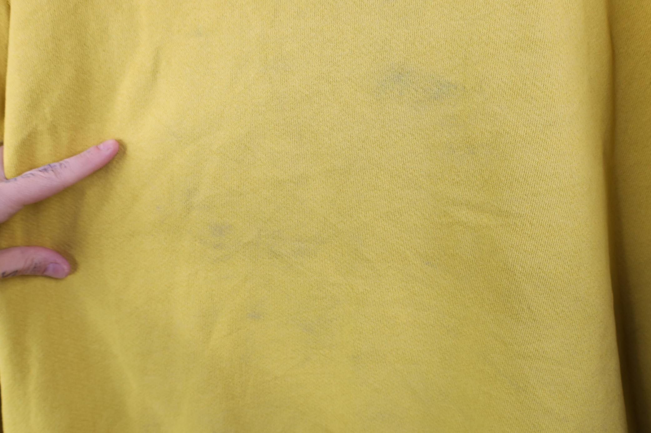 Nike Vintage 90s Y2K Nike Mini Swoosh Sweatshirt Banana Yellow Size US L / EU 52-54 / 3 - 13 Thumbnail