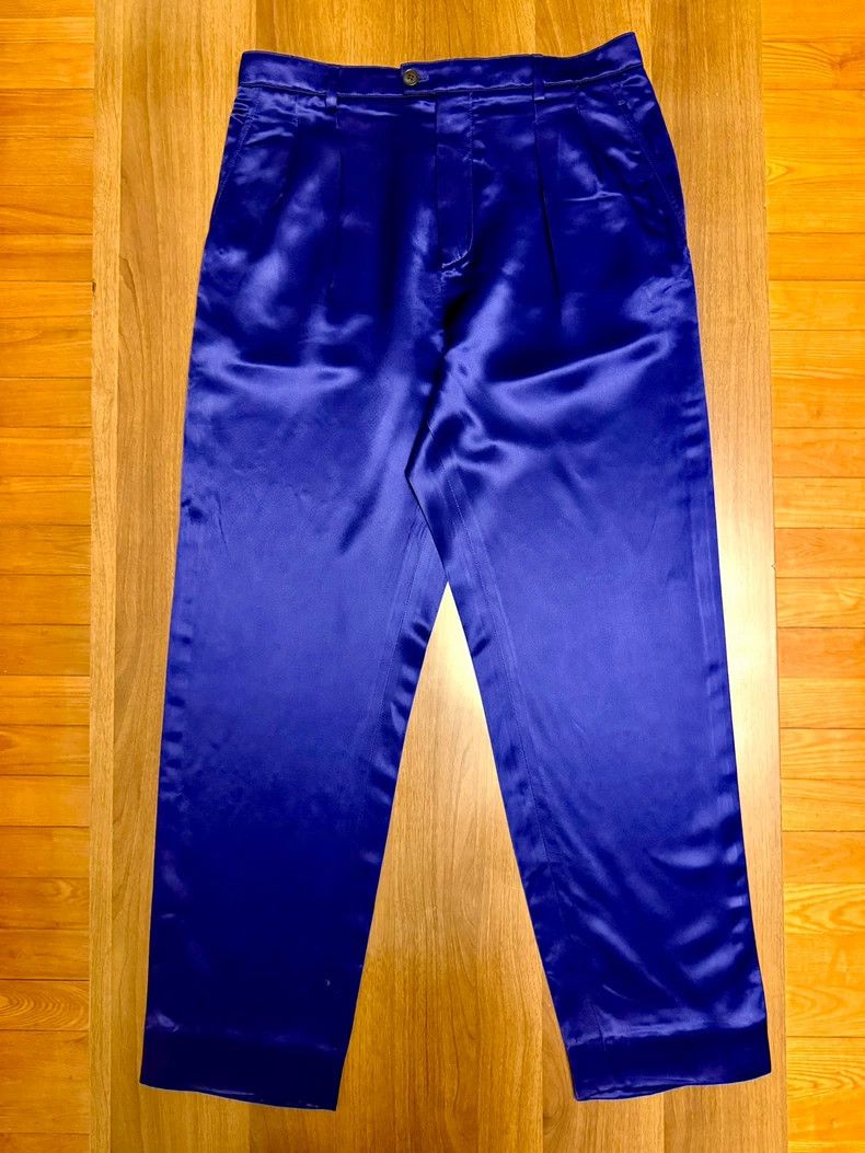 Saint Laurent Paris Saint Laurent Paris size US 46 22ss Poster Bright Blue Orga Size US 30 / EU 46 - 1 Thumbnail