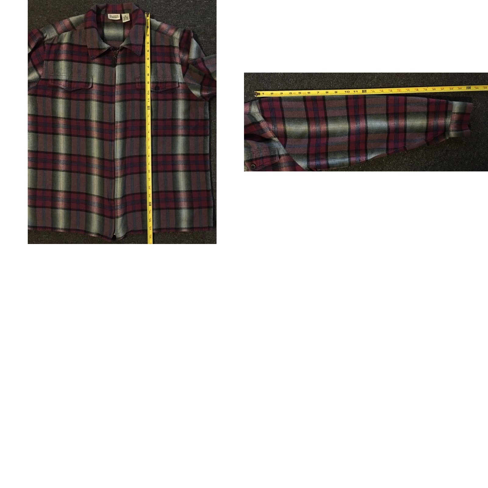 Quiksilver VINTAGE Quiksilver Shirt XL Red Flannel Zip Up Women Guarded by 80s 90s Grunge Vaporwave Biker Punk Surf Skate OP Size XL / US 12-14 / IT 48-50 - 8 Thumbnail
