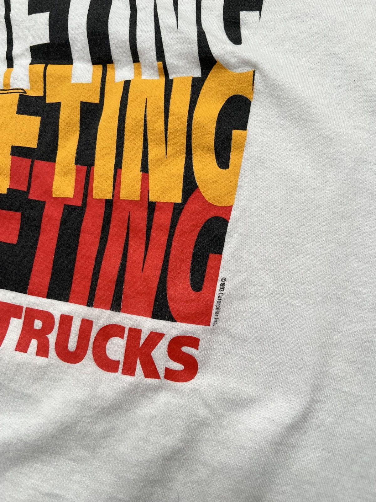 Vintage Vintage cat lift trucks powerlifting tee Size US XXL / EU 58 / 5 - 2 Thumbnail