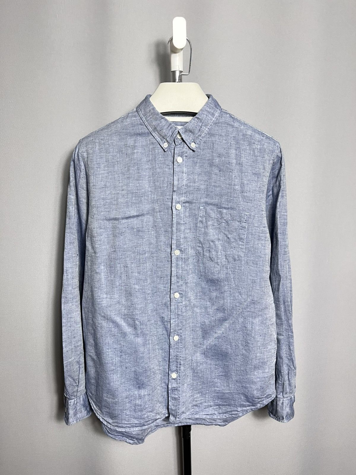 Norse Projects norse projects osvald bd cotton linen shirt button down Size US M / EU 48-50 / 2 - 1 Thumbnail