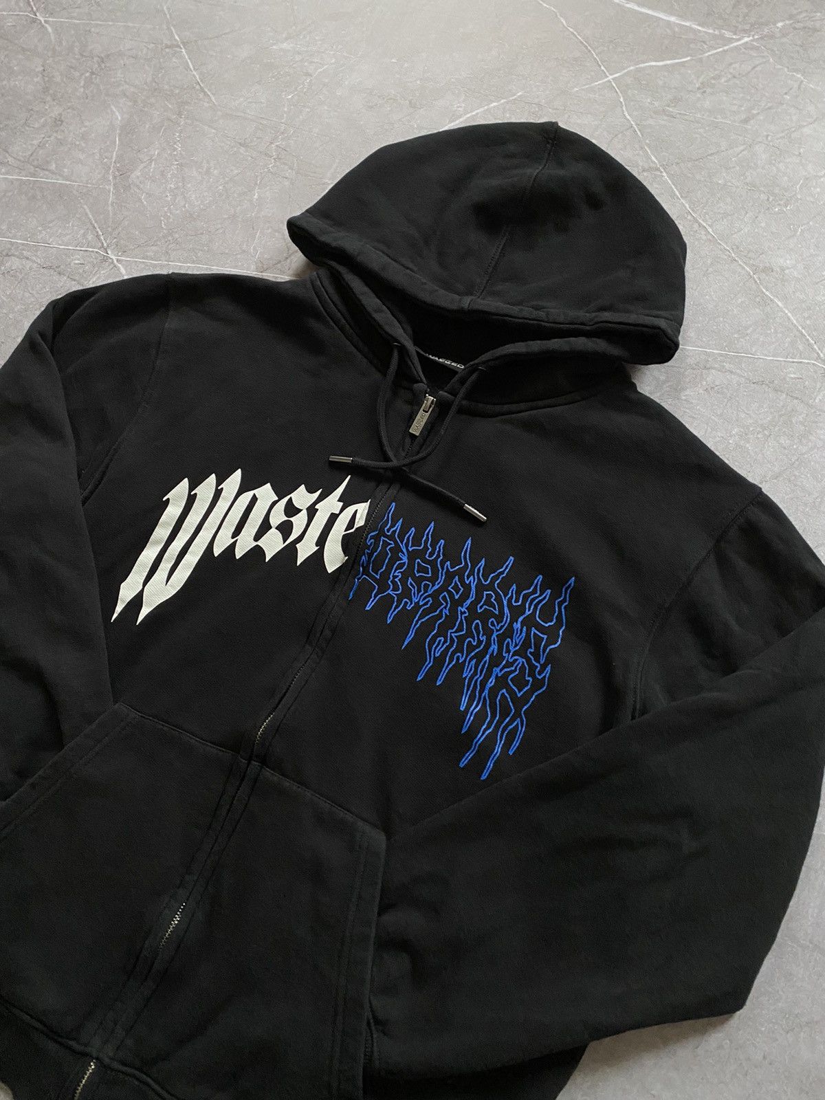 Wasted Paris × Wasted Youth Rare Wasted Paris Hoodie Big Logo Y2K Gothic Dead Skull Size US L / EU 52-54 / 3 - 3 Thumbnail
