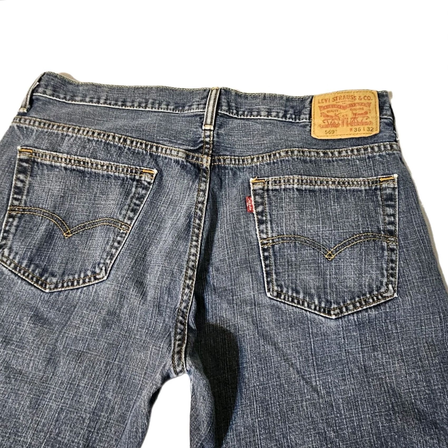 Levi's Levi's 569 Jeans Loose Straight Fit Denim Black Size 36x30 Mens Size US 36 / EU 52 - 3 Thumbnail