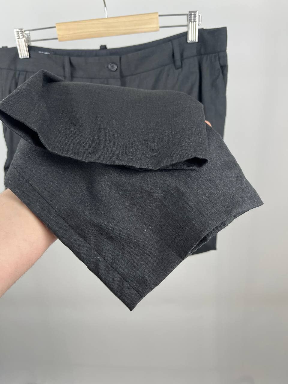 Jil Sander Jil Sander Navy Grey Virgin Wool Trousers Dress Pants Size 27" / US 4 / IT 40 - 3 Thumbnail