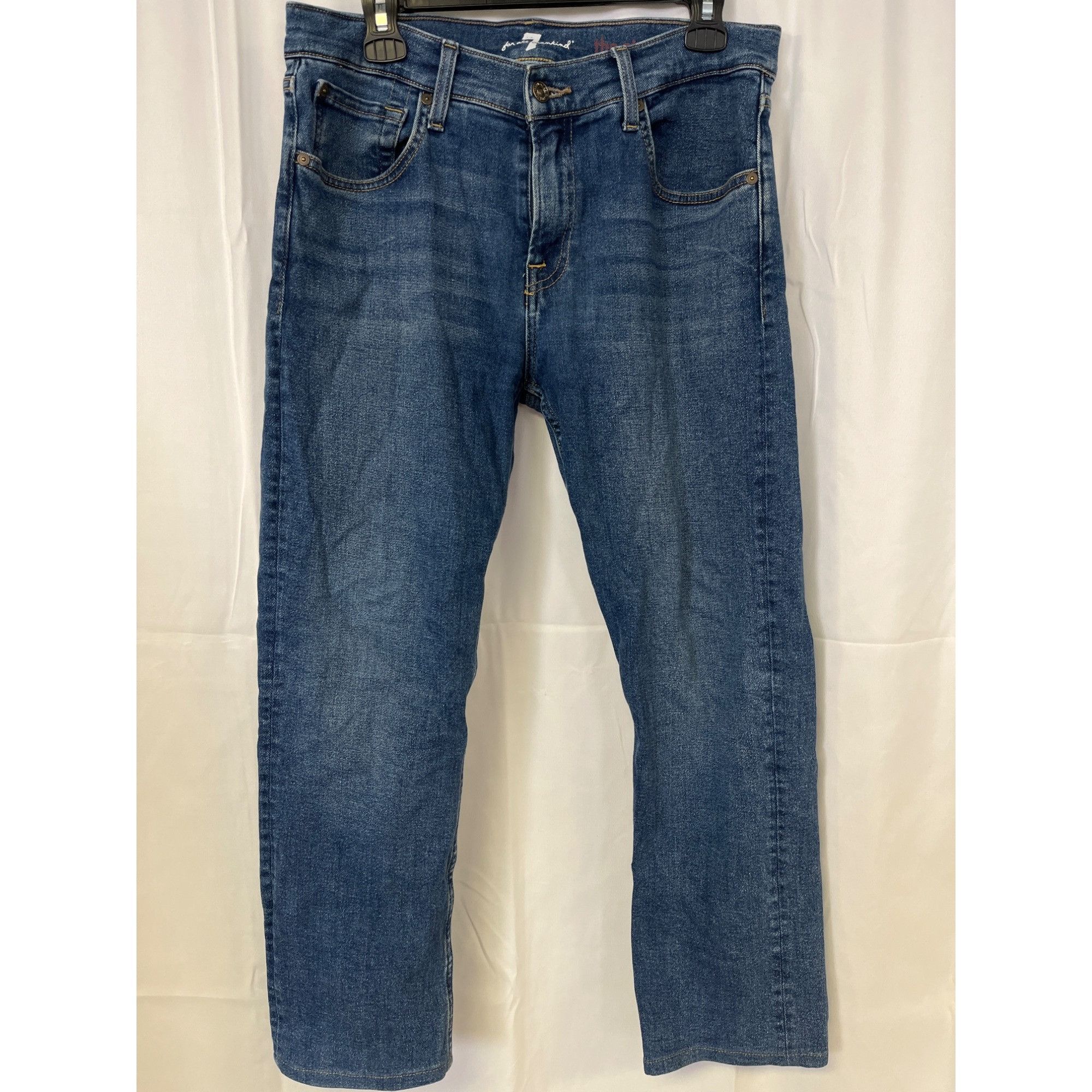 7 For All Mankind 7 For All ManKind Men's Blue Jeans/Straight Leg Size 31 SKU Size US 31 - 1 Thumbnail