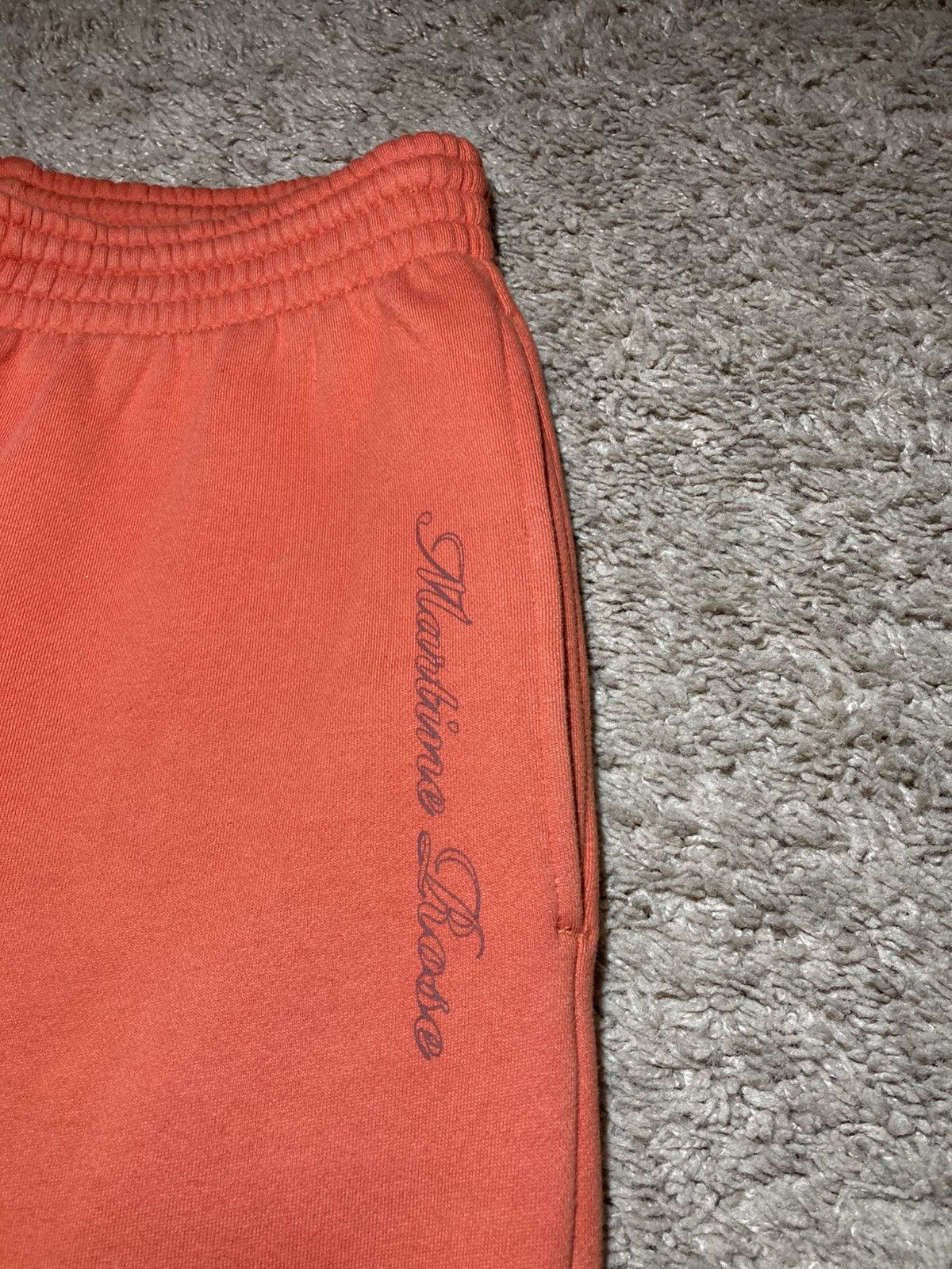 Martine Rose AW18 Martine Rose Wide Leg Orange Logo Script Sweats 2018 Size US 30 / EU 46 - 3 Thumbnail