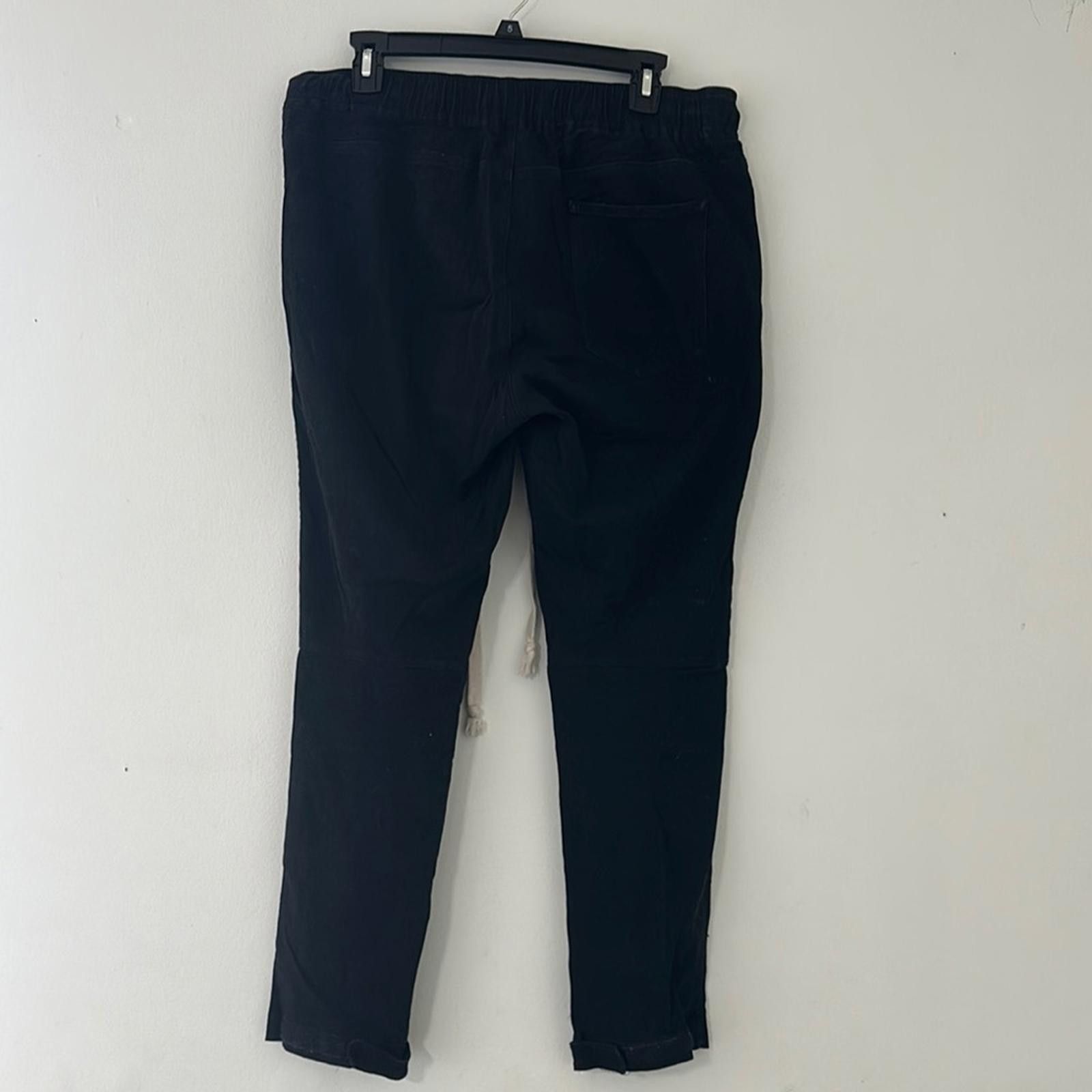 American Stitch American Stitch Black Joggers with Drawstring Size US 34 / EU 50 - 4 Thumbnail