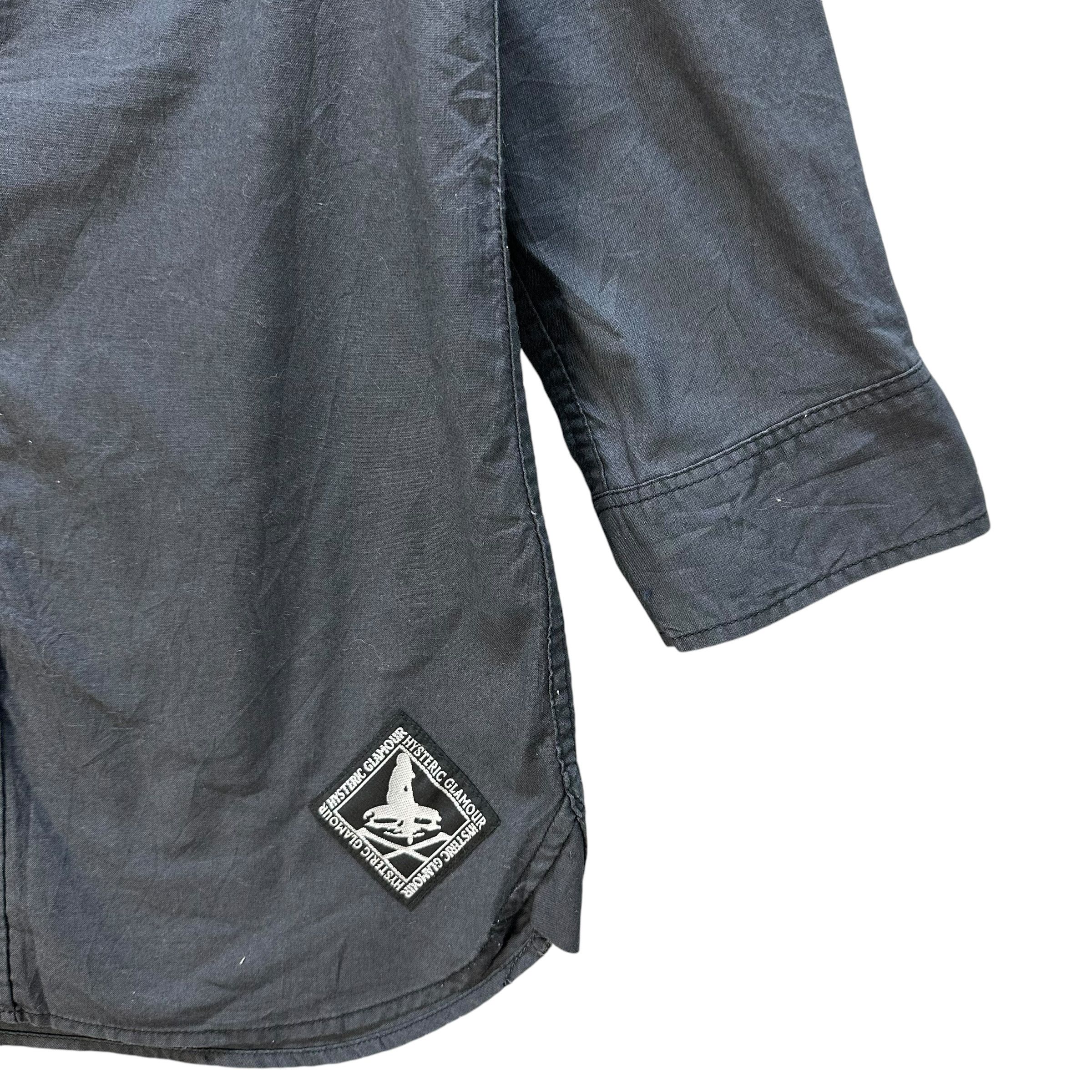 Hysteric Glamour HYSTERIC GLAMOUR 3 Quarter Sleeve Button Up Shirt #A55-1265 Size US XS / EU 42 / 0 - 6 Thumbnail