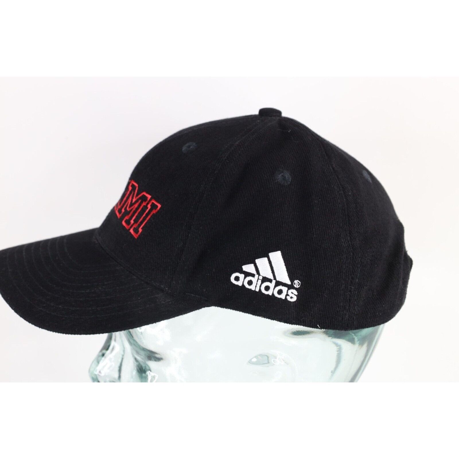 Adidas × Vintage Vintage 90s Adidas University of Miami of Ohio Strapback Size ONE SIZE - 3 Thumbnail
