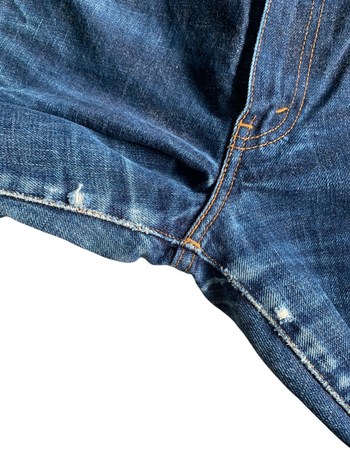 Kapital VINTAGE LEVIS BIG E 502 SELVEDGE DISTRESSED DENIM Size US 28 / EU 44 - 15 Thumbnail