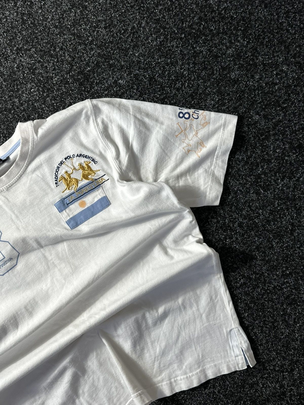 La Martina × Vintage 🚨VNTG LA MARTINA ARGENTINA white tee BIG LOGO CHIEF KEEF Size US M / EU 48-50 / 2 - 3 Thumbnail