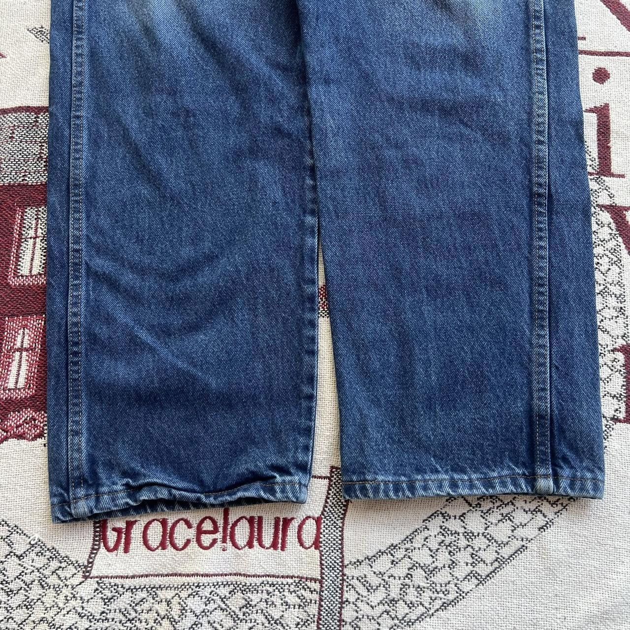 Vintage Vintage Y2K/2000s Baggy Grunge Dark Wash Denim Jeans! Size US 42 / EU 58 - 6 Thumbnail