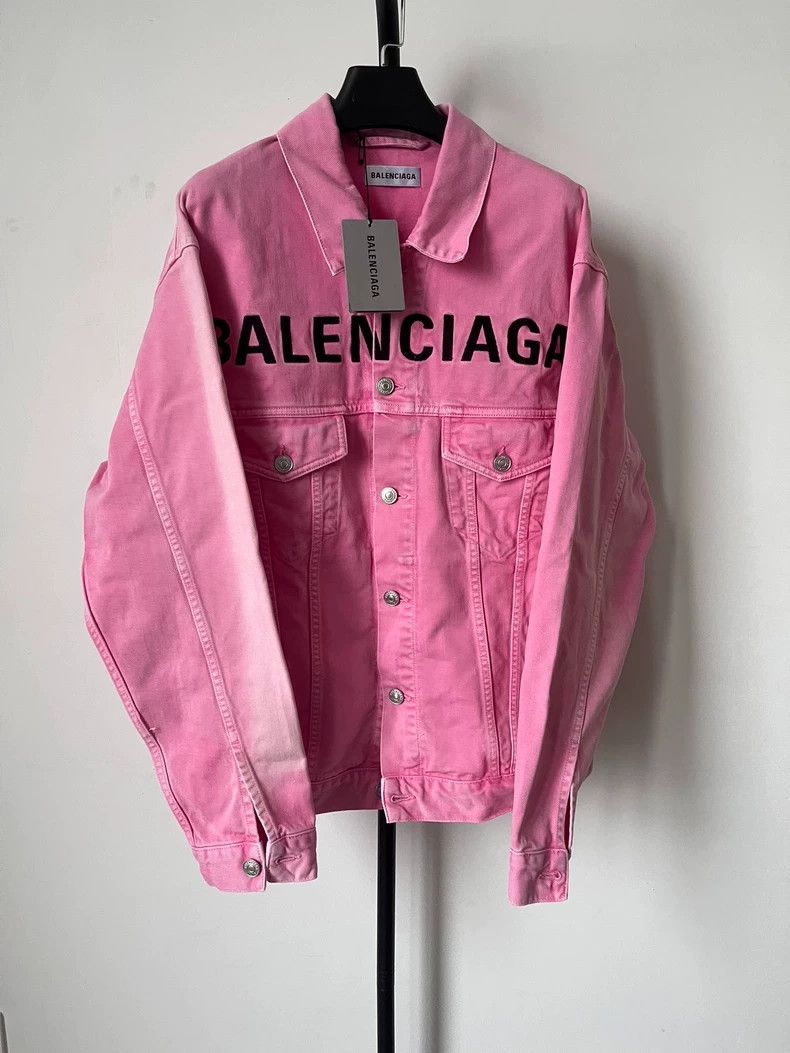 Balenciaga Balenciaga Pink denim jacket 2504-Nextarrow | Grailed