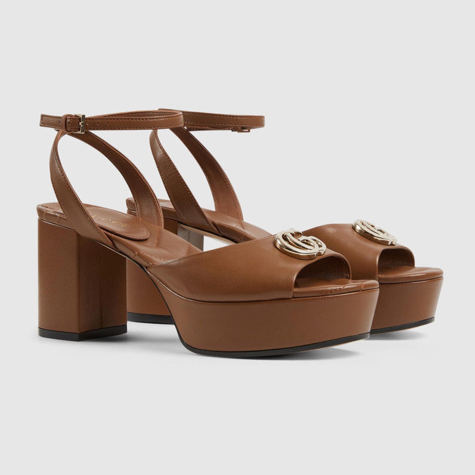 Gucci Gucci Double G Platform Sandals Size US 5 / IT 35 - 2 Thumbnail