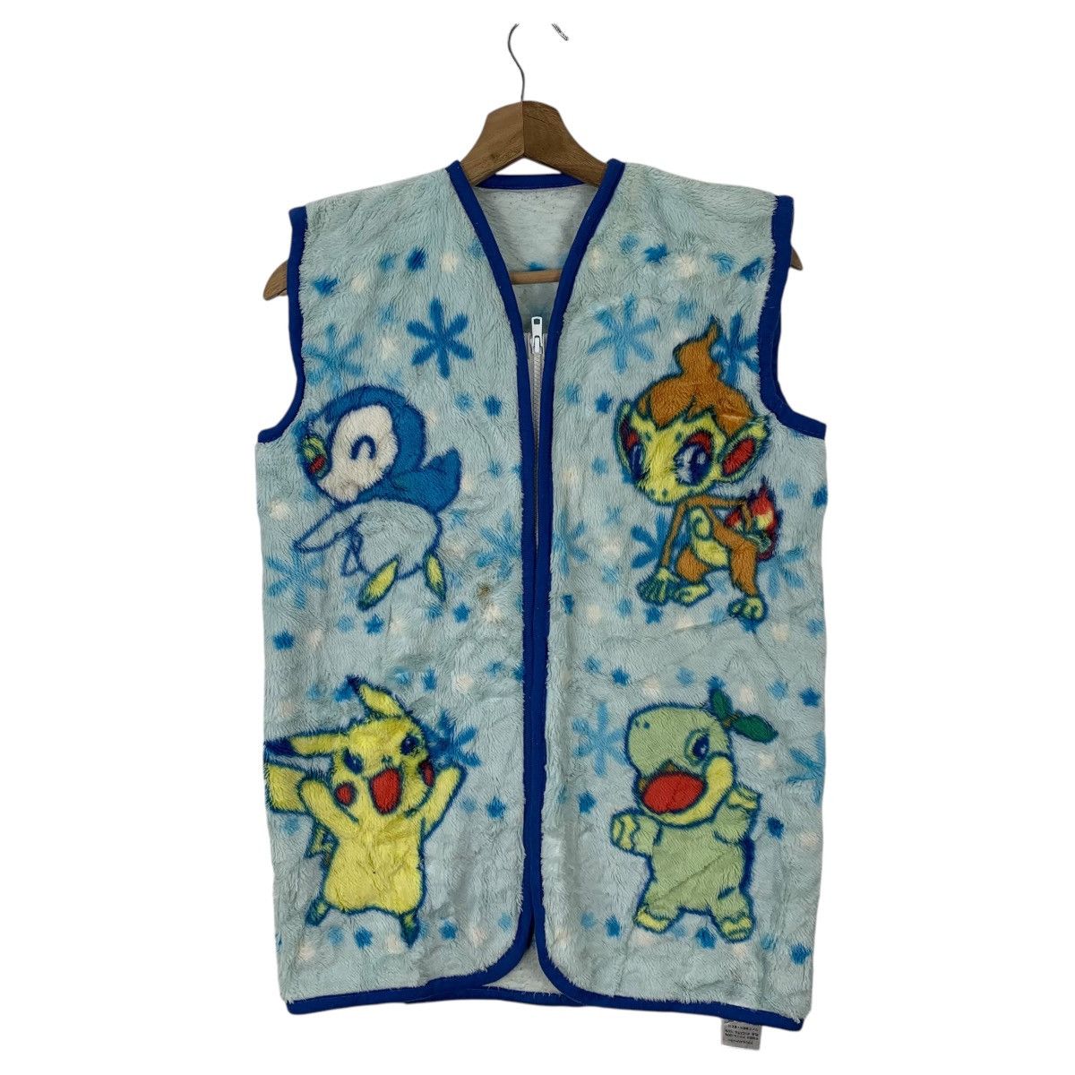 Anime × Pokemon × Vintage Vintage POKEMON Anime Japanese Cartoon Fleece Vest Jacket Size US S / EU 44-46 / 1 - 1 Thumbnail