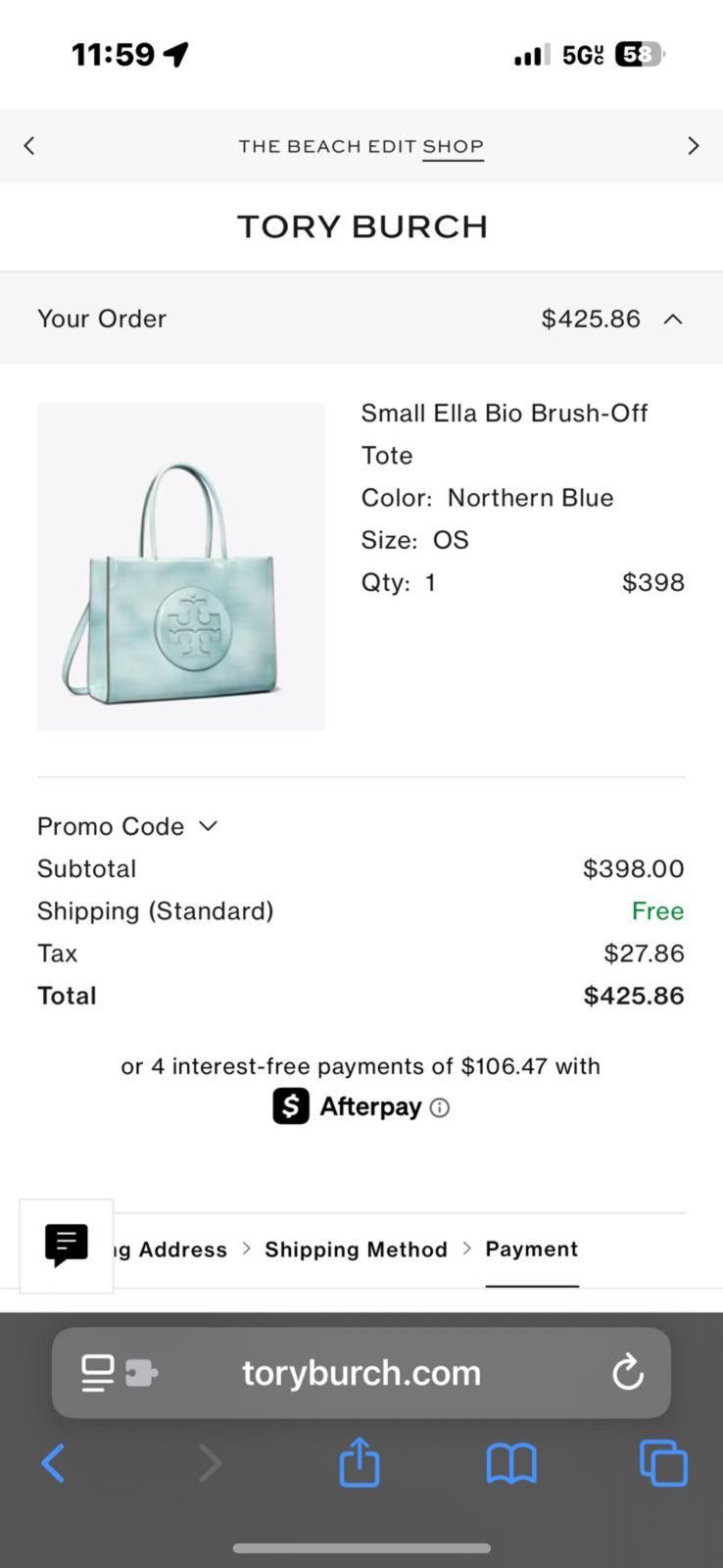 Tory Burch Tory burch Small Ella Bio Brush-Off Size ONE SIZE - 2 Thumbnail