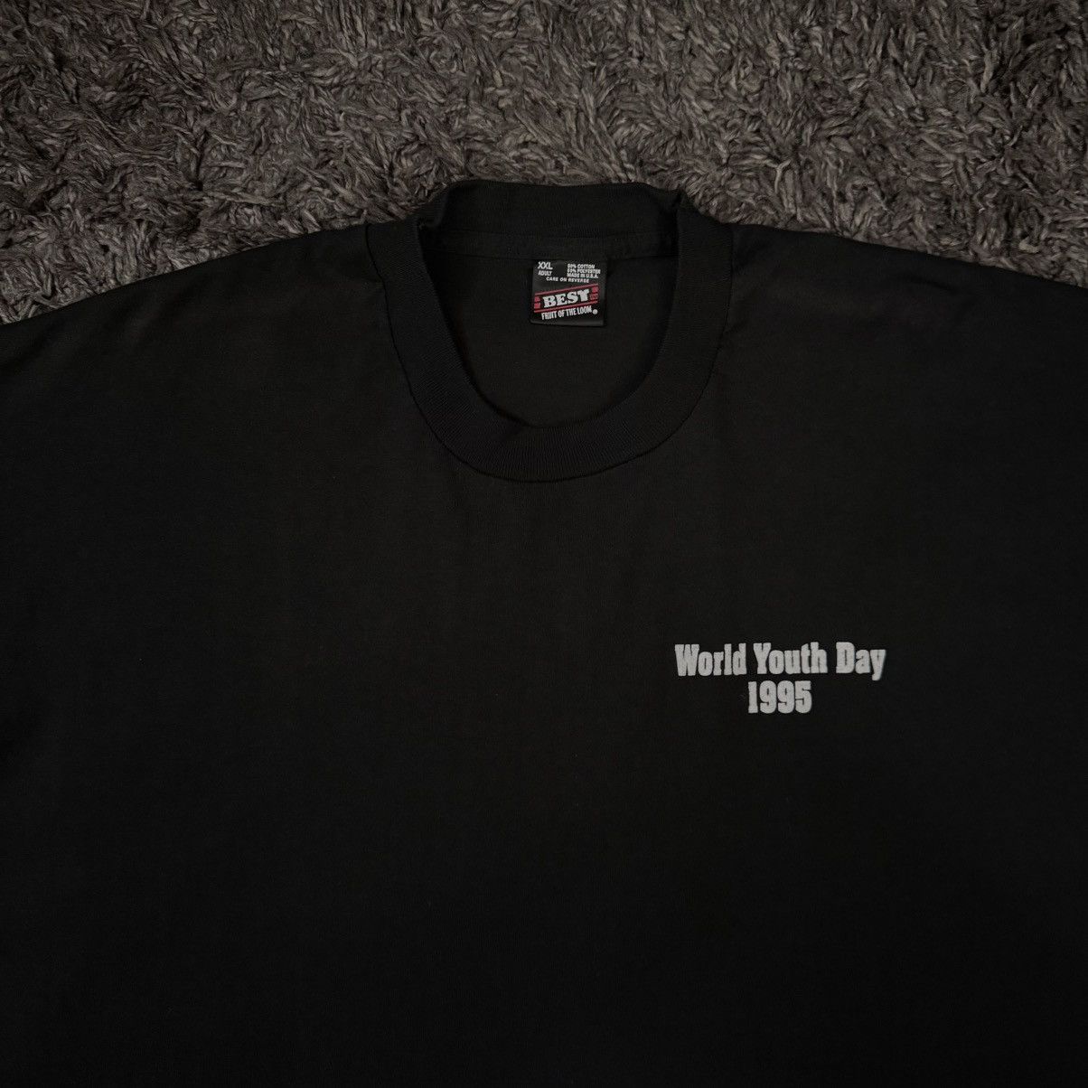 Fruit Of The Loom Vintage 90s Jesus Tee Size US XXL / EU 58 / 5 - 3 Thumbnail