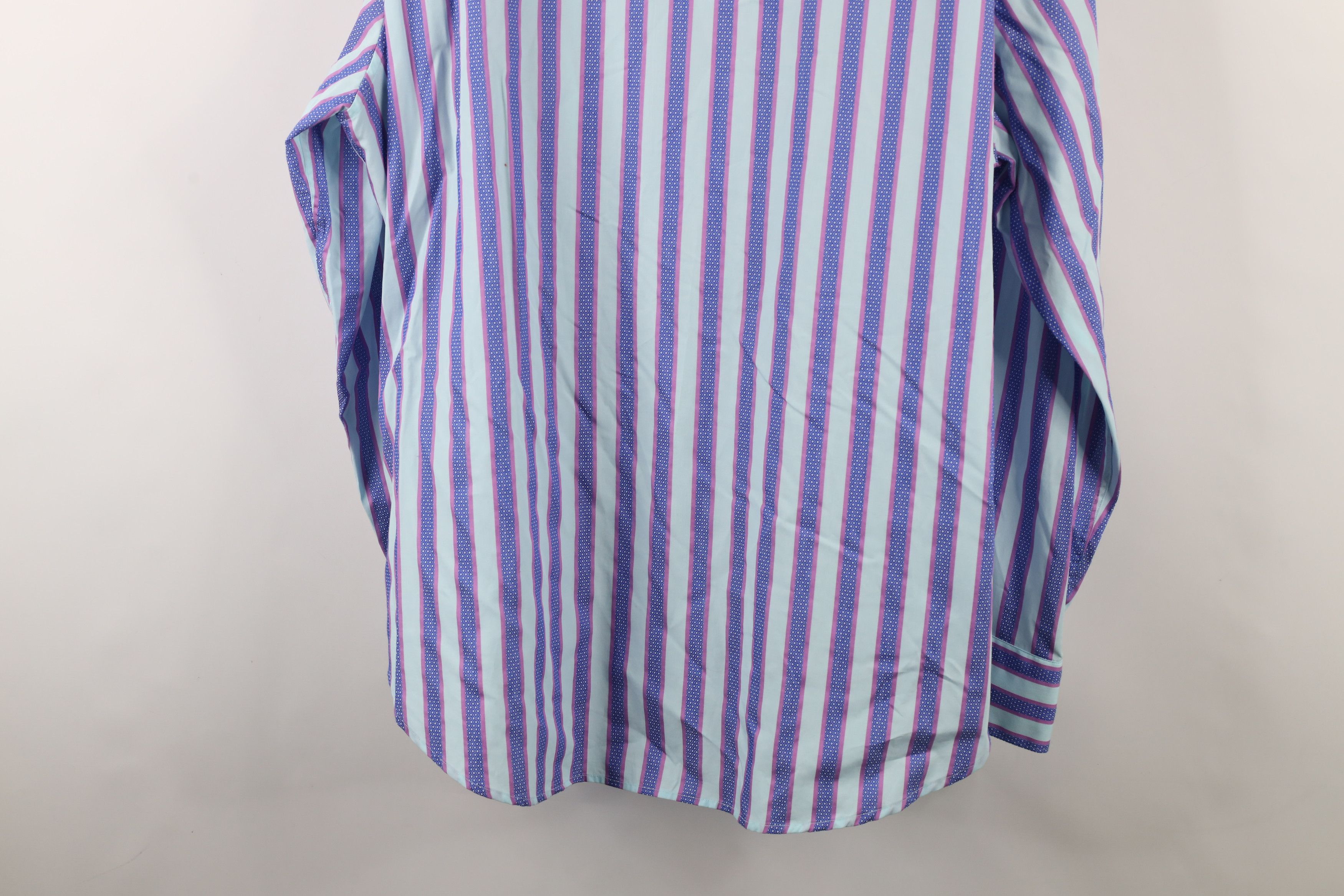 Robert Graham × Vintage Robert Graham Fit Pastel Striped Flip Cuff Button Shirt Size US XXL / EU 58 / 5 - 15 Thumbnail