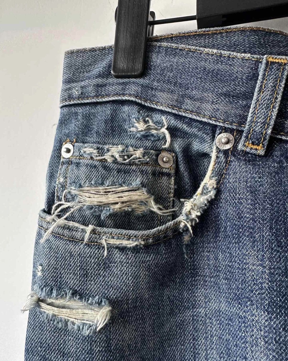 Helmut Lang Helmut Lang vintage classic low waist wide leg denim K7 Size US 28 / EU 44 - 4 Thumbnail
