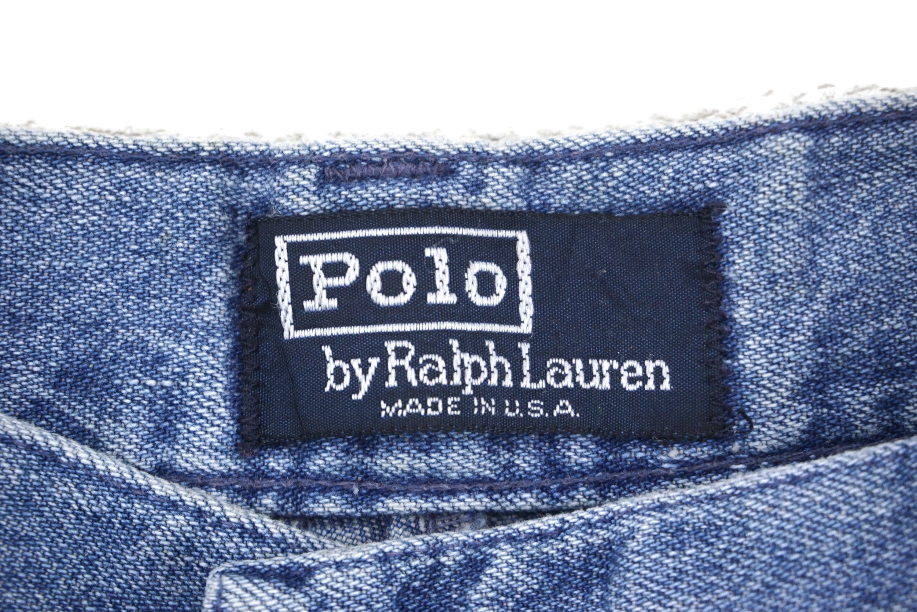 Polo Ralph Lauren Vintage Polo Jeans fits W29xL30 Baggy Distressed Denim Size US 29 - 6 Thumbnail