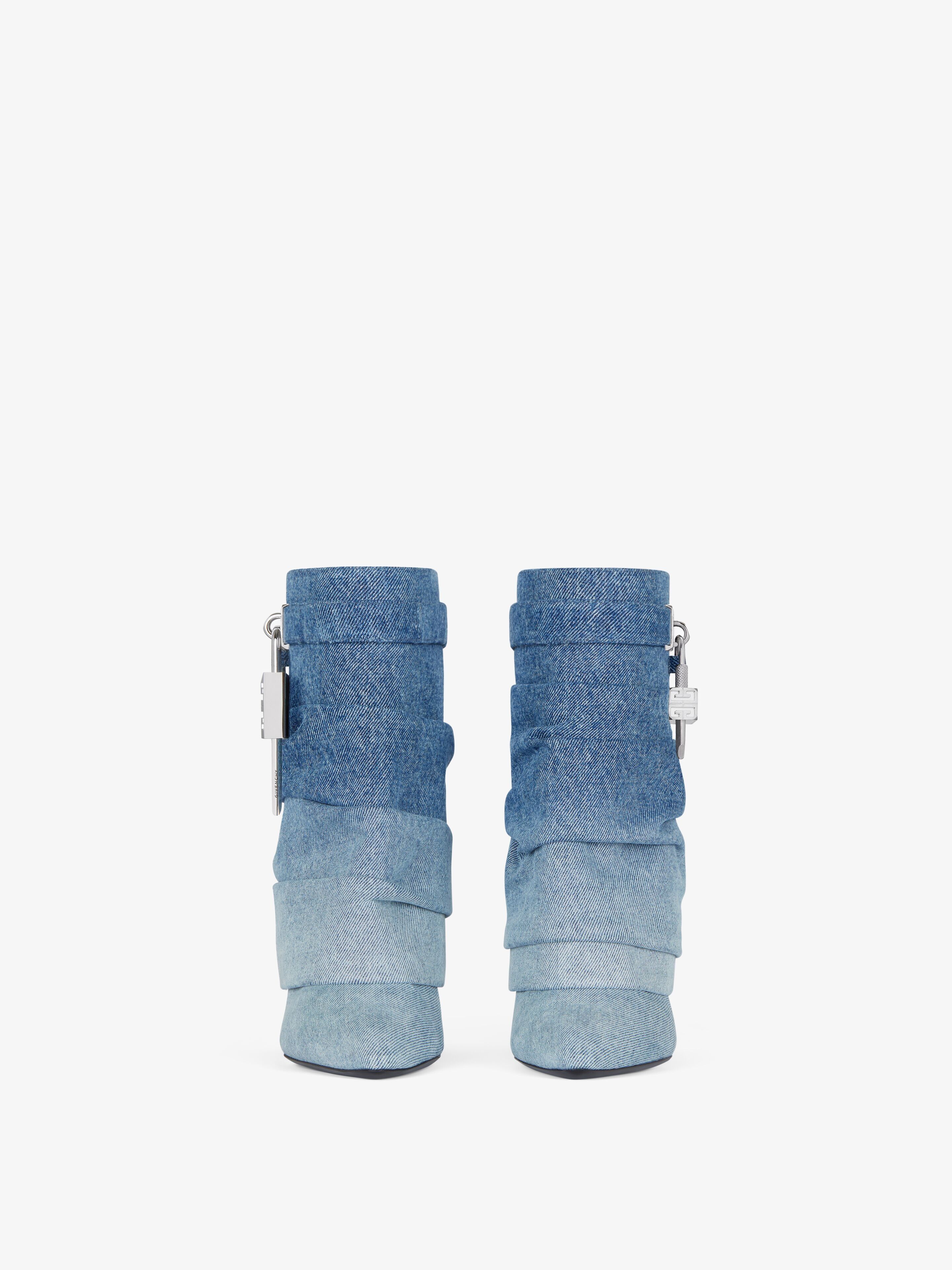 Givenchy oc11z0725 Shark Lock Boots in Medium Blue Size US 9 / IT 39 - 3 Thumbnail