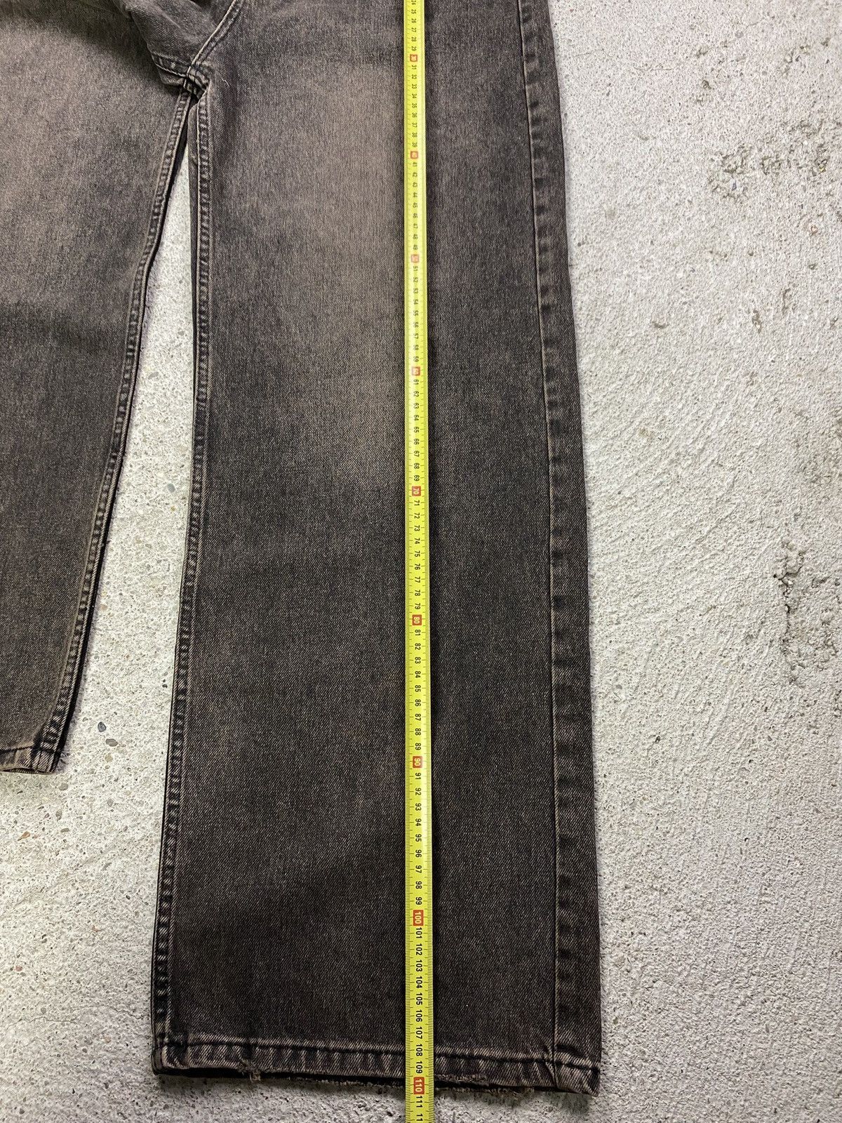 Vintage Lumina denim jeans brown autumn grey wide leg baggy fit Size 28" / US 6 / IT 42 - 9 Thumbnail