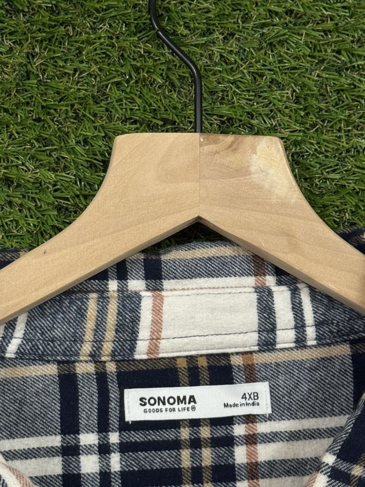 Sonoma Sonoma Flannel Plaid Pocket Work Shirt 4XB XXXXL Size US XXL / EU 58 / 5 - 3 Thumbnail