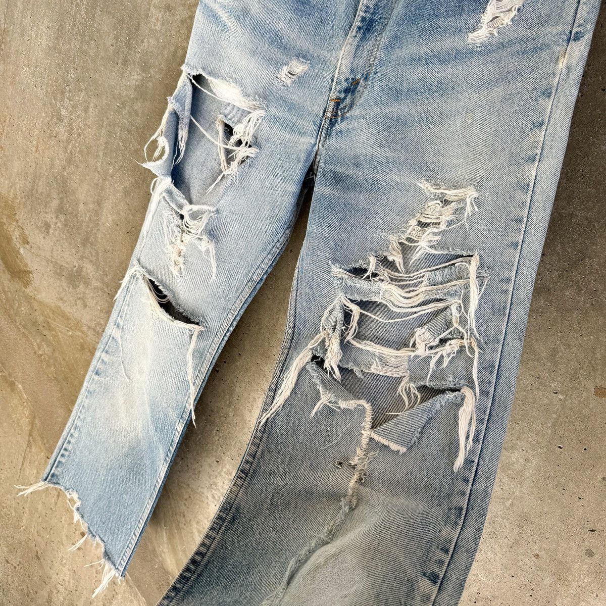 Levi's 80's THRASHED Orange Tab Denim Size US 30 / EU 46 - 5 Thumbnail