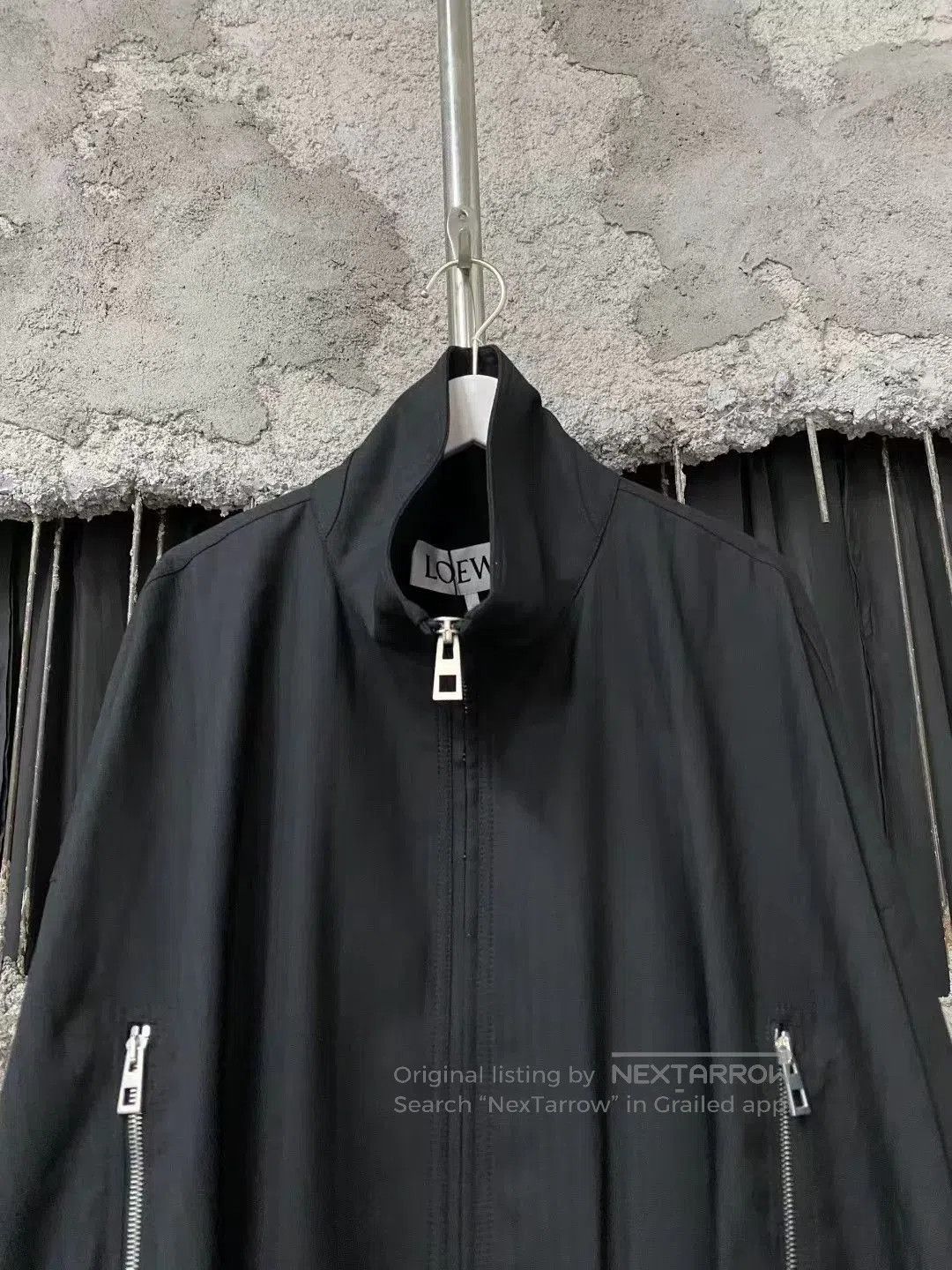 Loewe Loewe Black Vertical Stripe Wool Balloon Jacket. Size S / US 4 / IT 40 - 3 Thumbnail