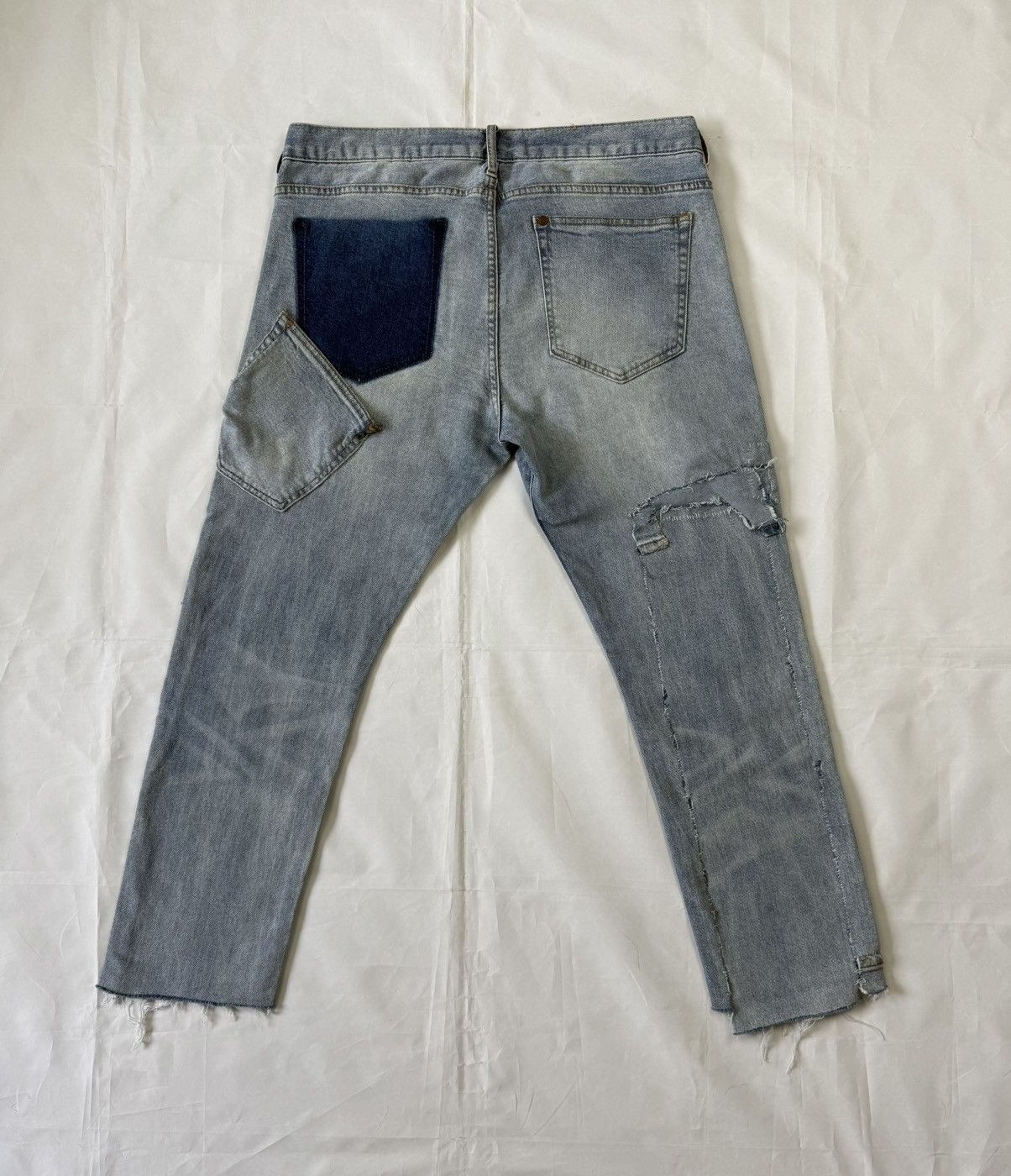 H&M Vetements-Inspired Deconstructed Jeans Size US 33 - 2 Thumbnail