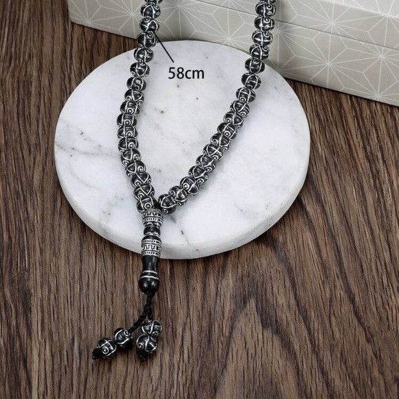 Other Unisex Beads Fashion Vintage Woven Prayer Beaded Necklace Size ONE SIZE - 4 Thumbnail