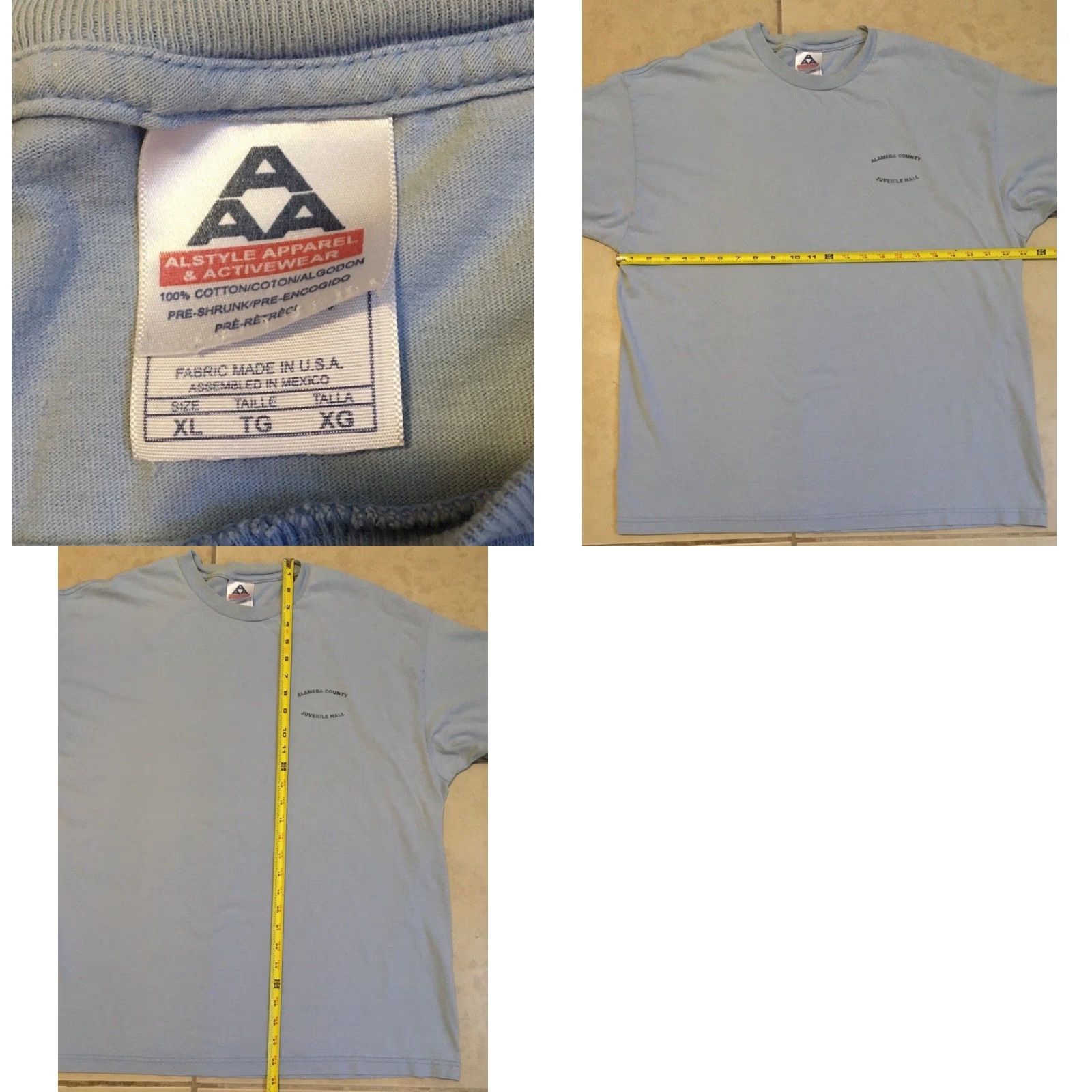 Vintage Vtg Alameda County Juvenile Hall Faded Inmate Shirt XL Prison Uniform Grunge 90s Size US XL / EU 56 / 4 - 8 Thumbnail